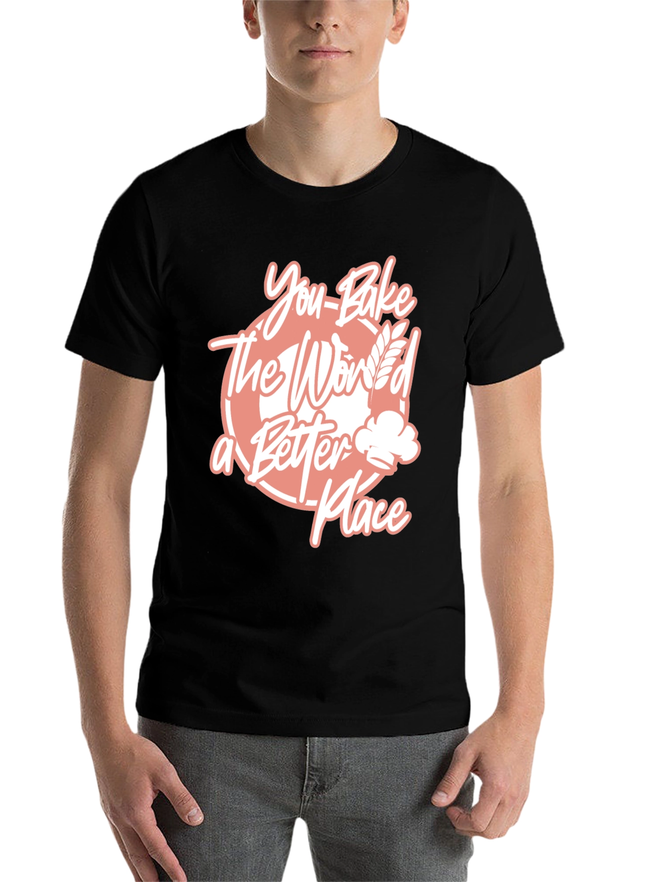 Black You Bake the World Better T-Shirt view 7