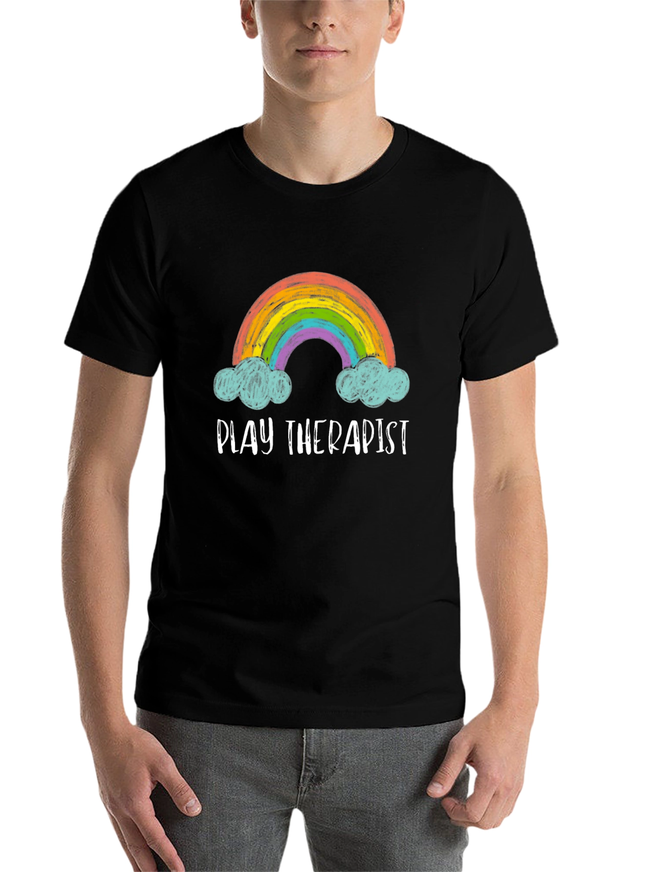 Play Therapist Rainbow Graphic Tee - 7