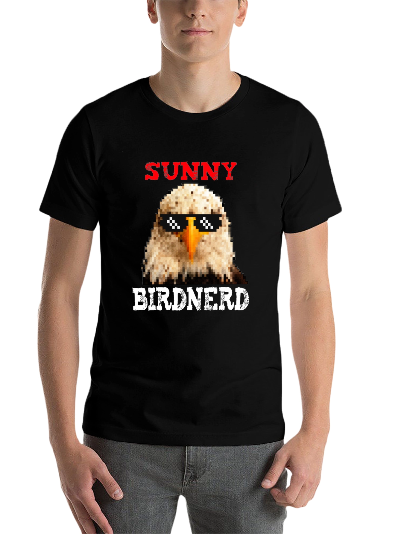 Black Sunny BirdNerd Eagle Graphic Tee view 7