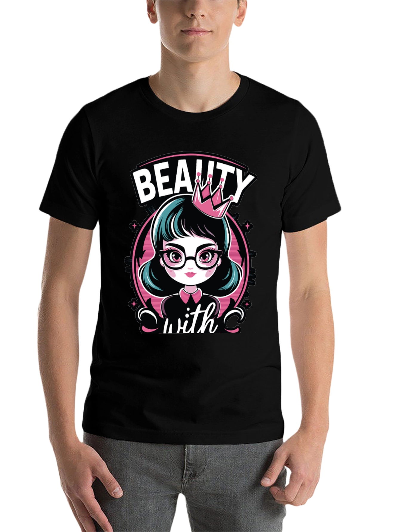 Beauty With Crown T-Shirt - 7