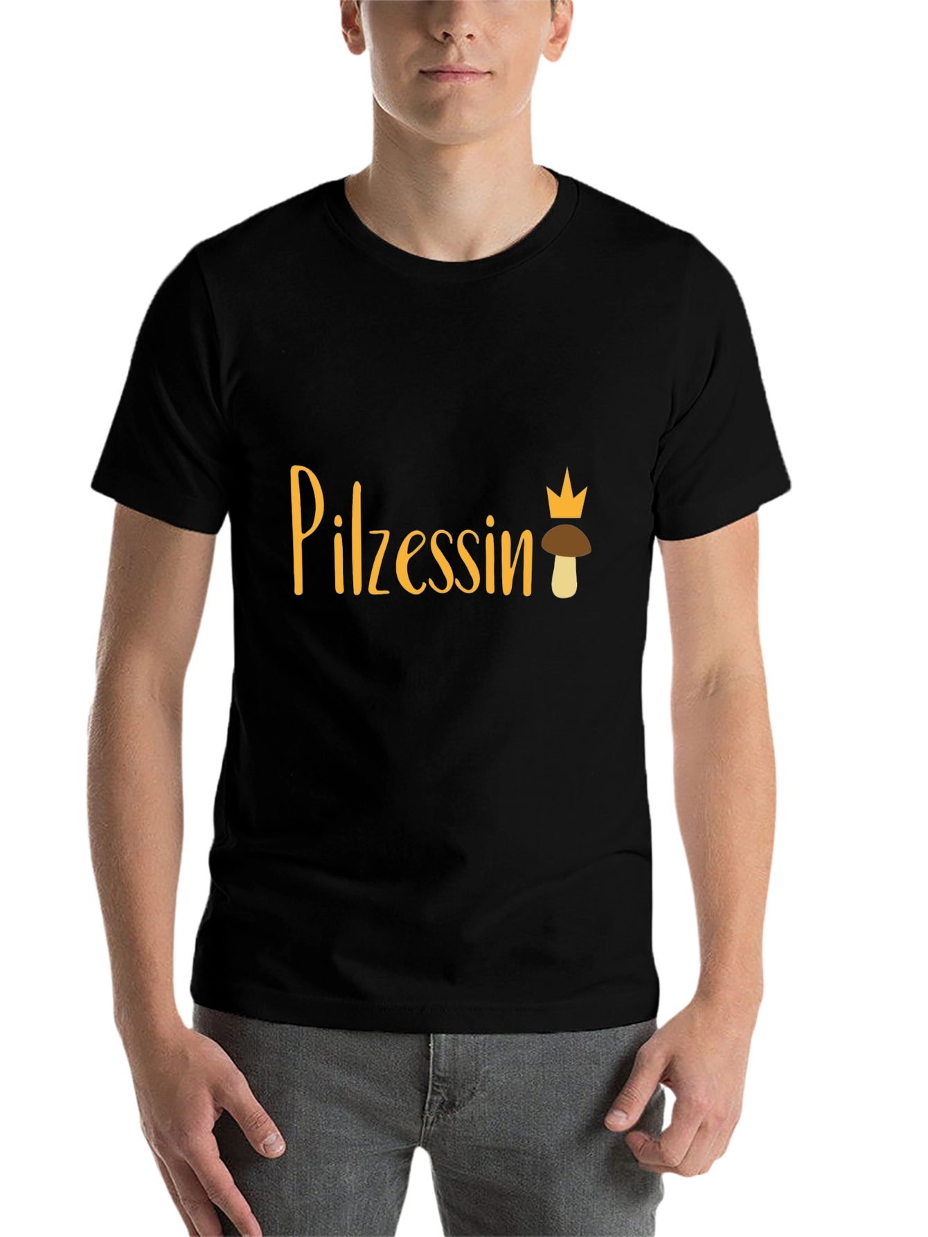 Black Pilzessin Mushroom Princess T-Shirt view 7