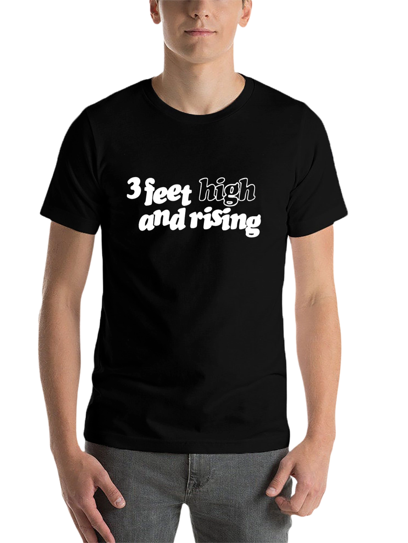 Black 3 Feet High and Rising Graphic Tee view 7