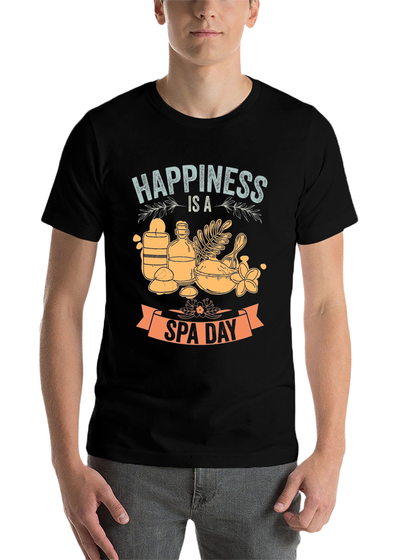 Black Happiness is a Spa Day Graphic T-Shirt view 7