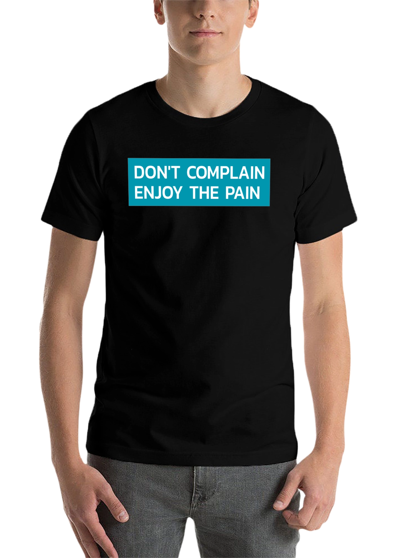 Black Don't Complain Enjoy the Pain Graphic Tee view 7