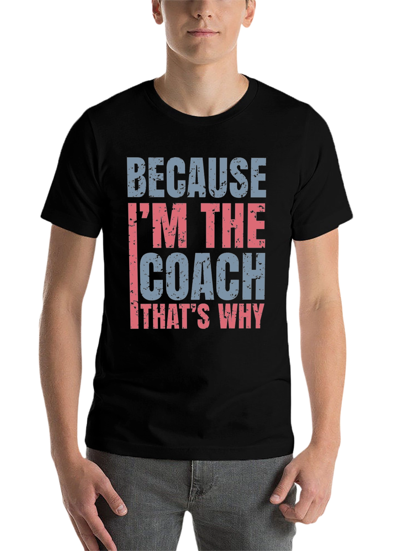 Black Coach T-Shirt - Because I'm The Coach view 7