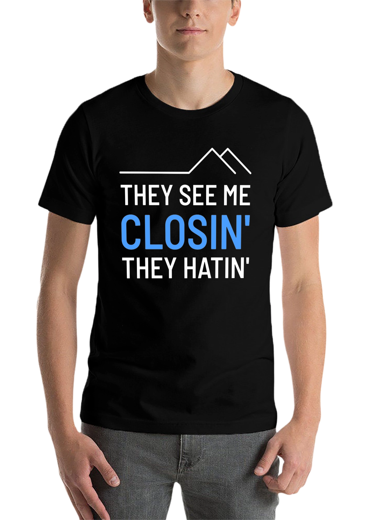 Black They See Me Closin' Graphic Tee view 7