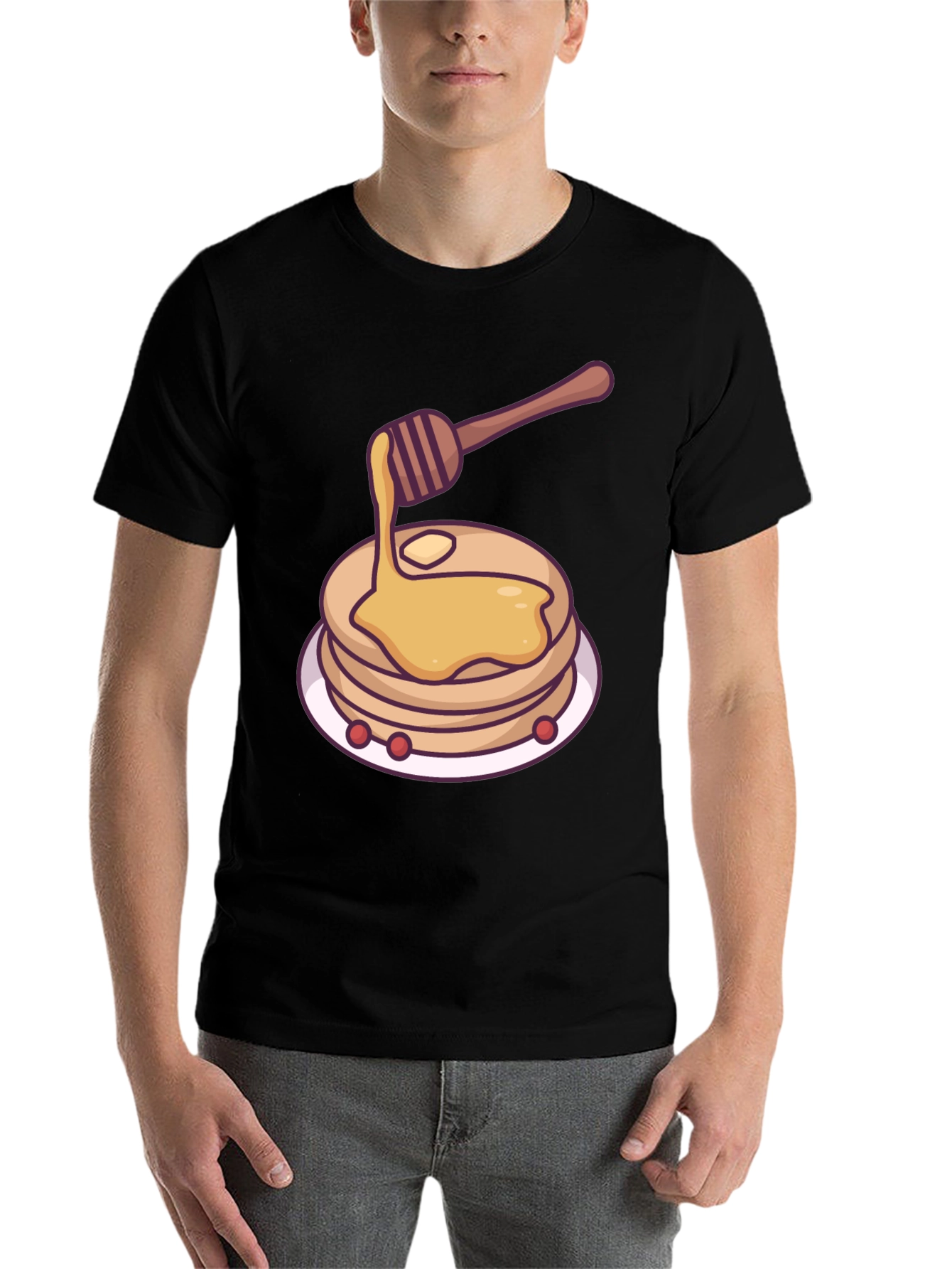 Black Pancake Graphic Tee - Delicious Style view 7