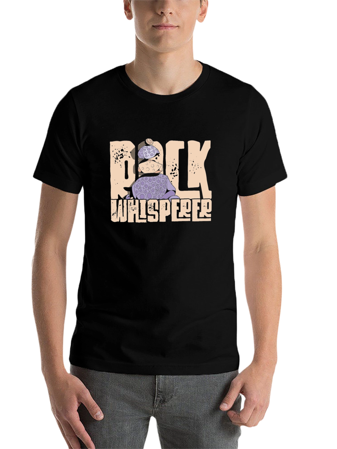 Black Rock Whisperer Graphic Tee - Unique Design view 7