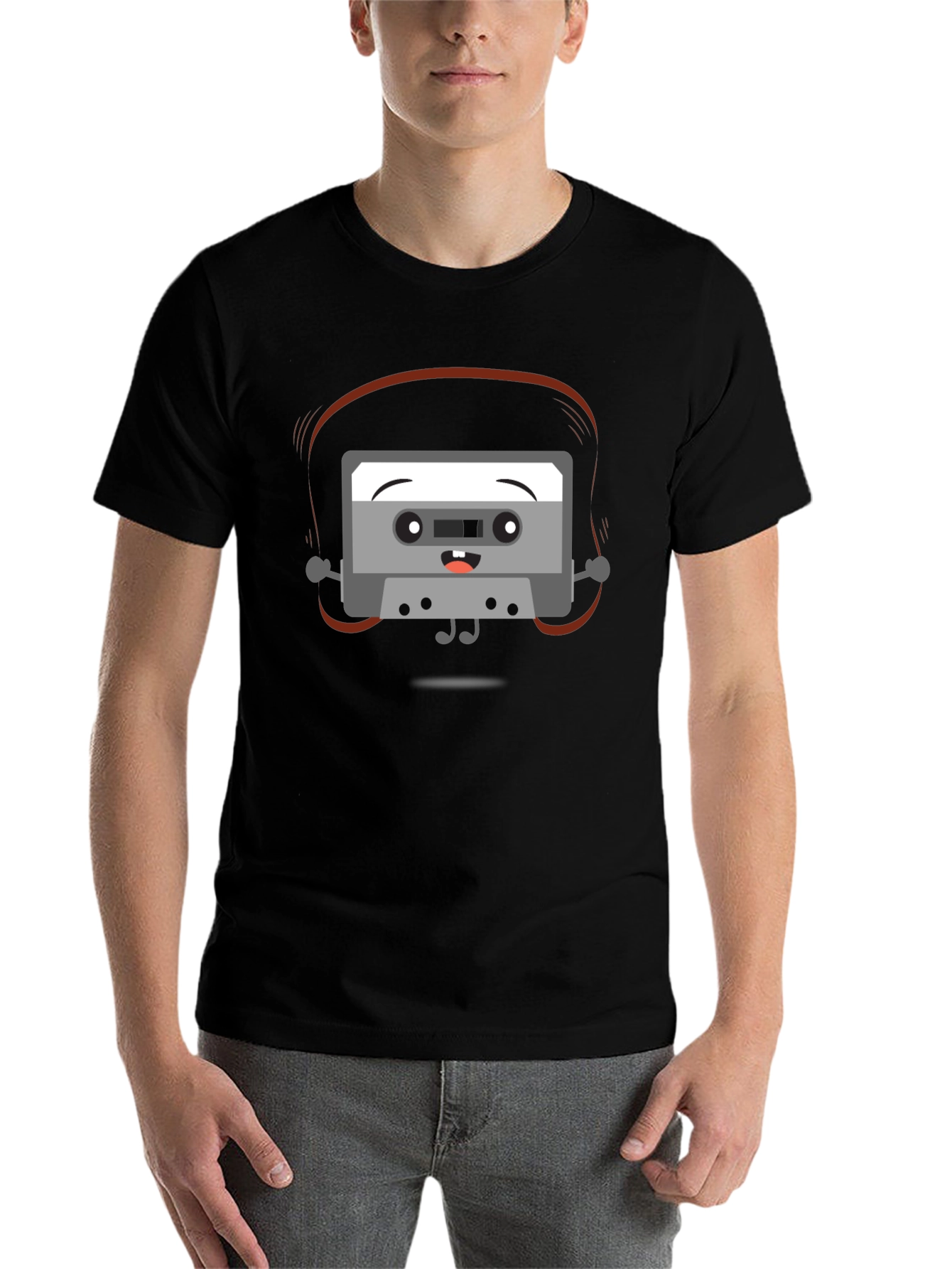 Black Retro Mixtape T-Shirt - Musical Throwback view 7