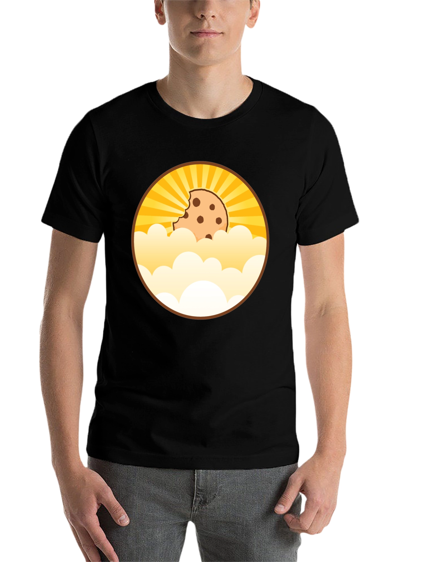Black Cookie Cloud T-Shirt - Bite Out Of The Sky view 7