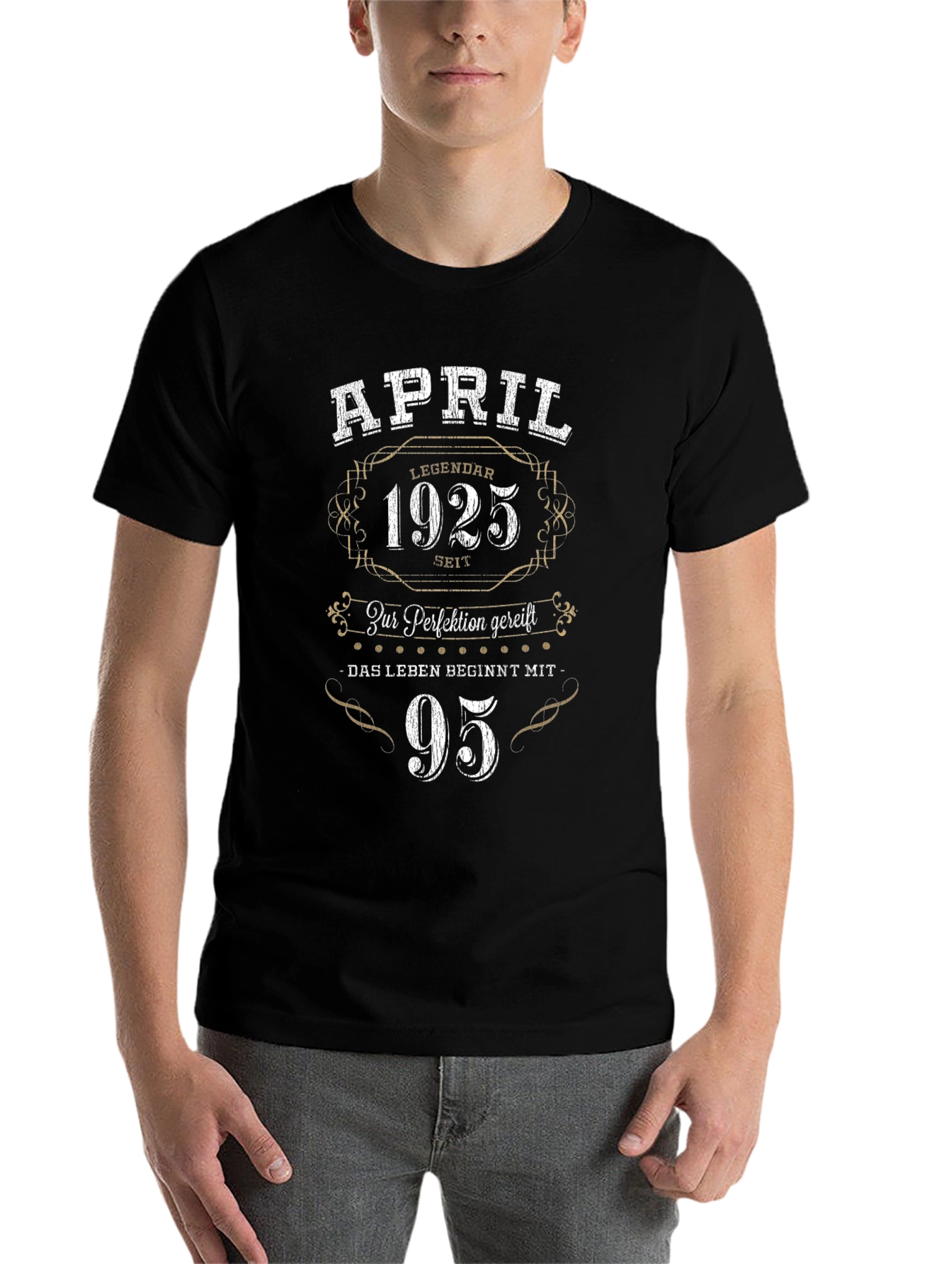 Black April 1925 T-Shirt - Legendary Since 1925 view 7