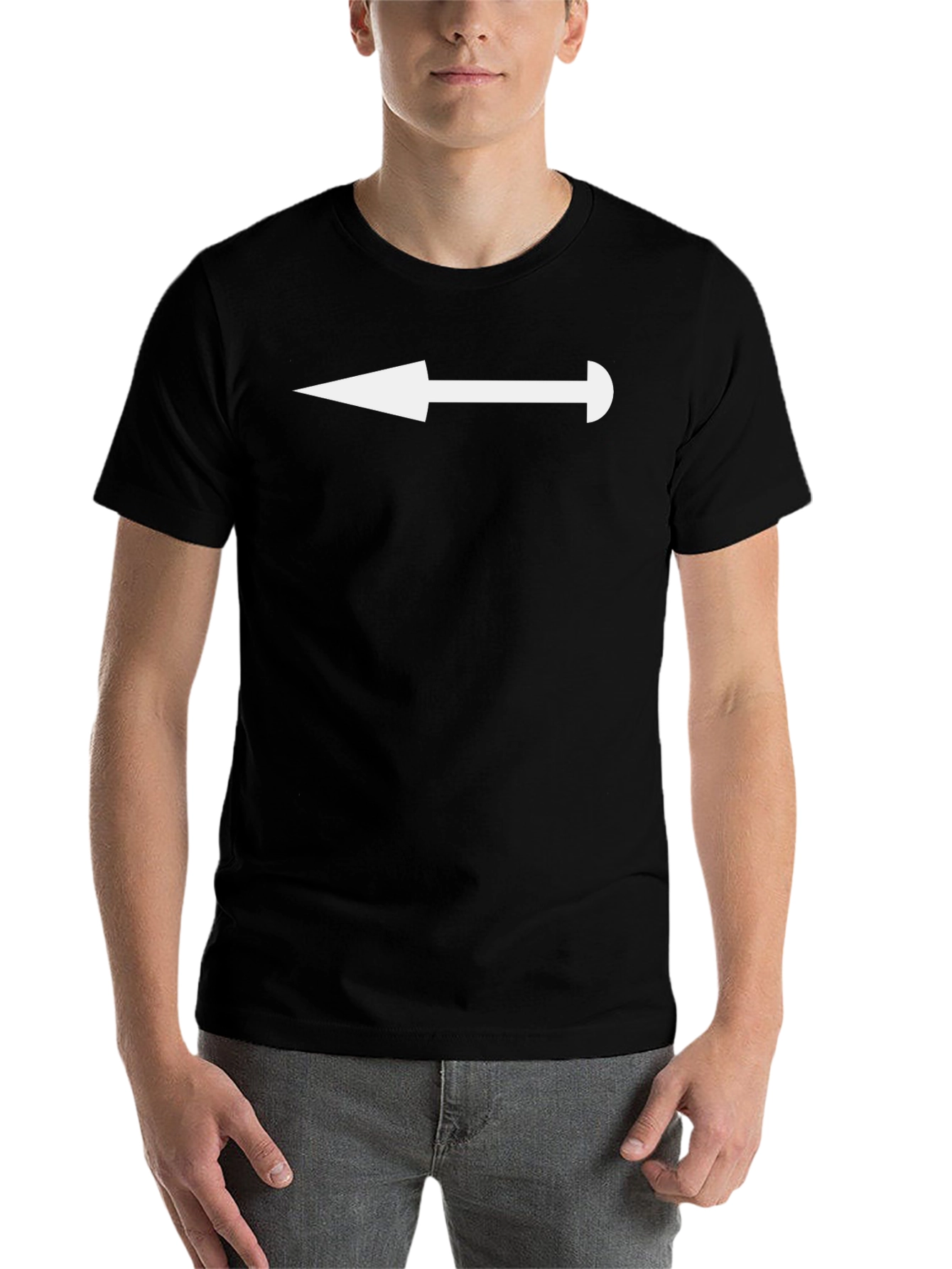 Black Arrow Graphic Tee - Left Direction view 7