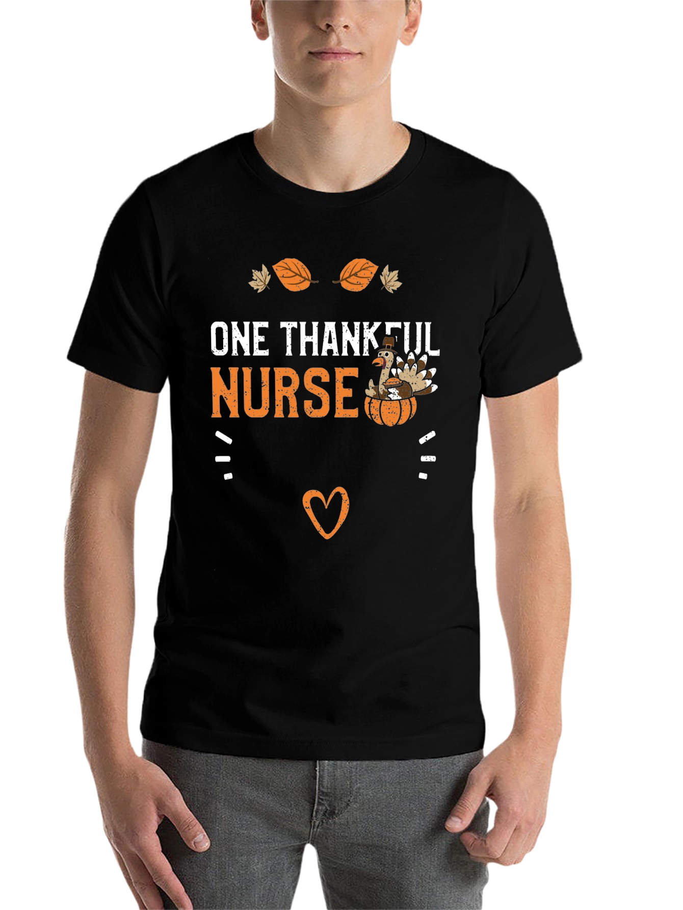 One Thankful Nurse Thanksgiving T-Shirt - 7