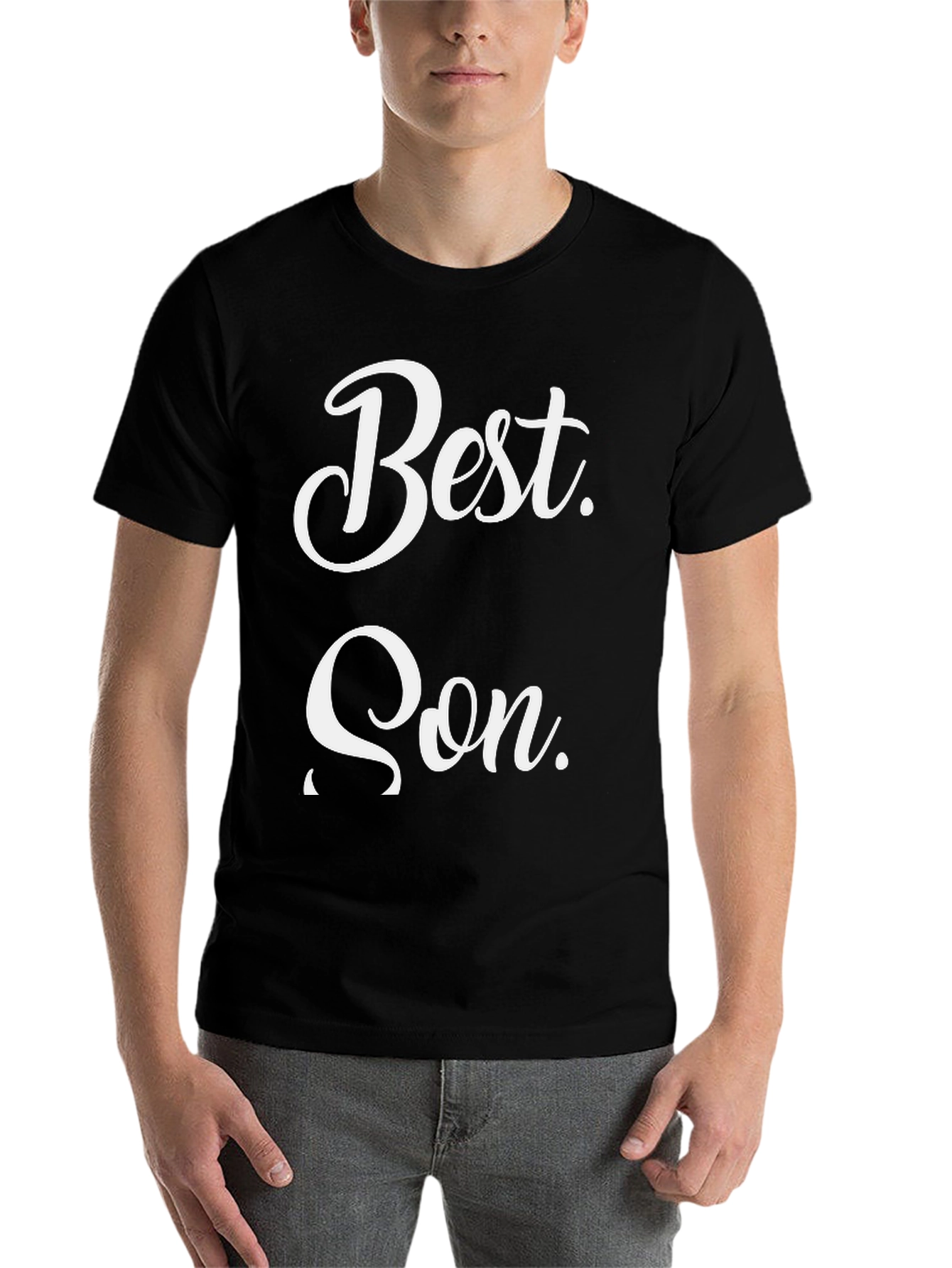Black Best Son Graphic T-Shirt - Stylish Cotton Blend Tee view 7