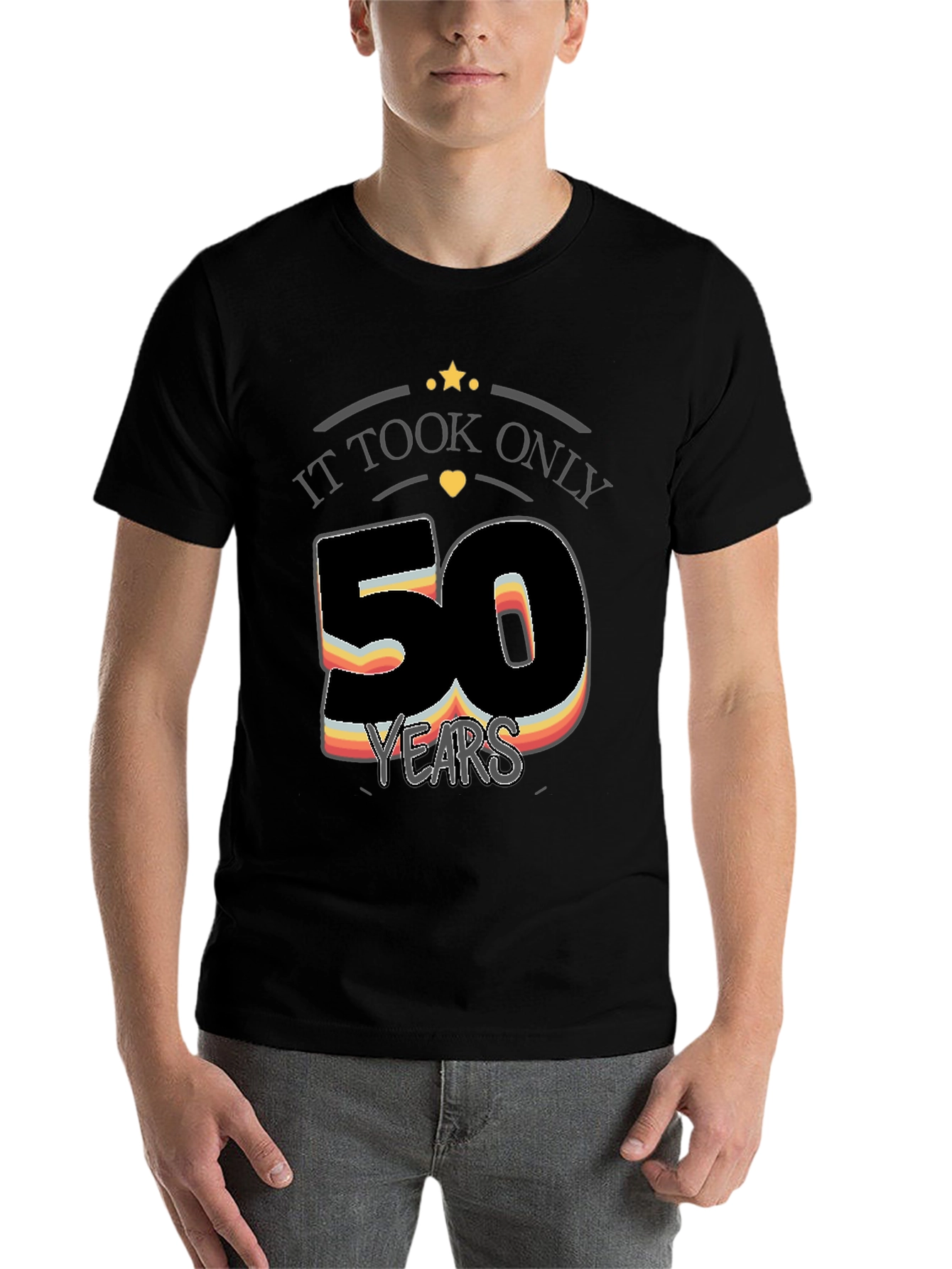 Black It Took Only 50 Years T-Shirt view 7