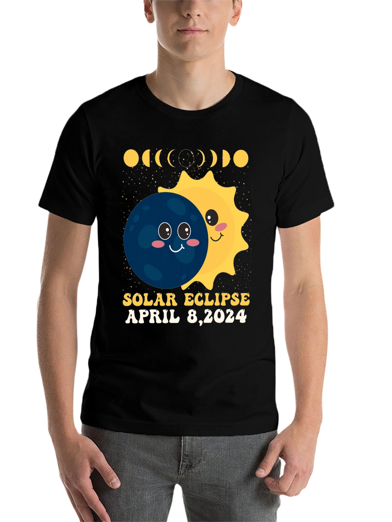 Black Solar Eclipse April 8, 2024 T-Shirt view 7