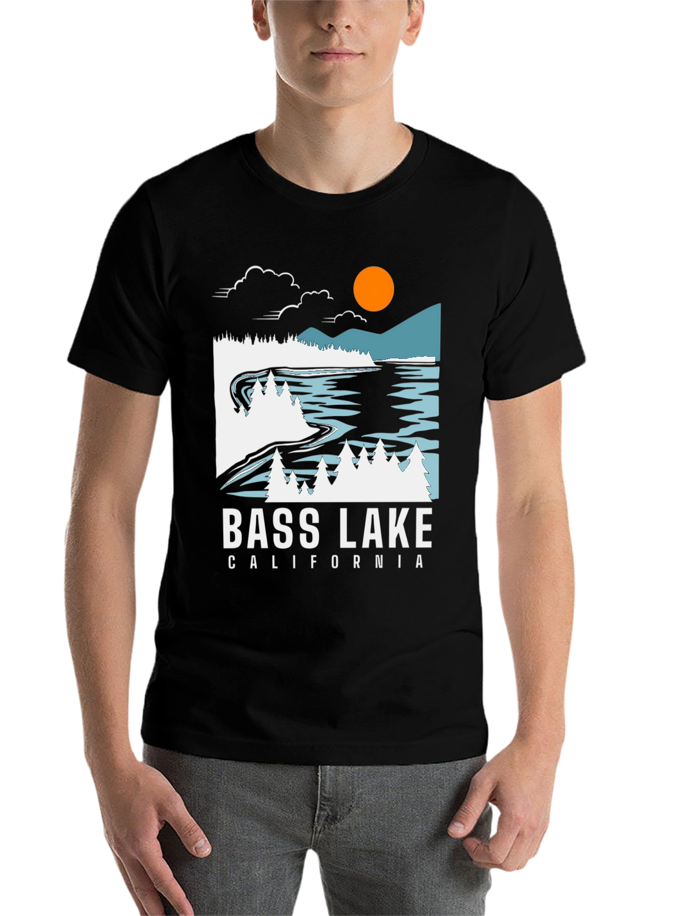 Black Bass Lake California Graphic Tee view 7