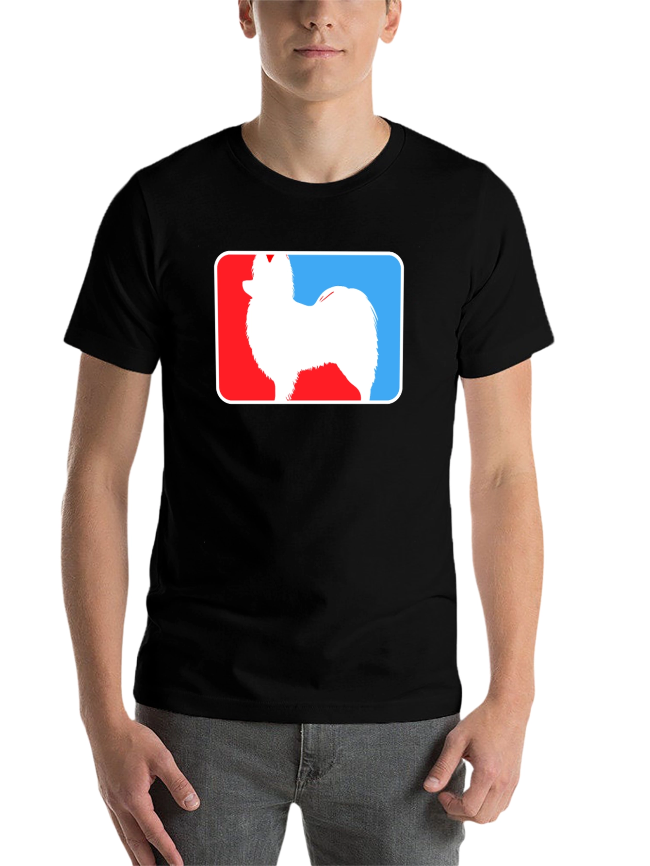 Black Dog Breed Silhouette T-Shirt - Novelty Apparel view 7