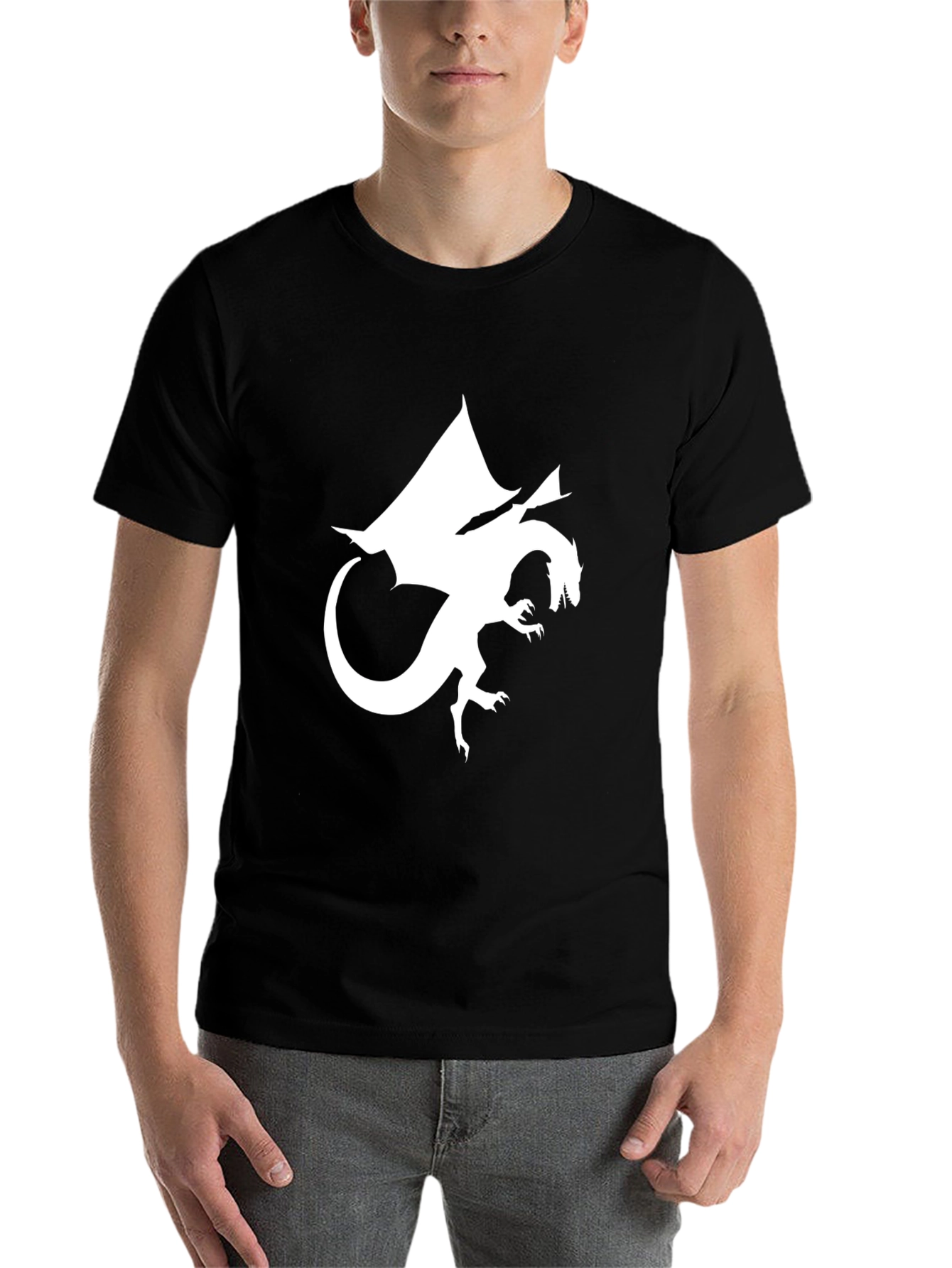 Black Dragon Graphic T-Shirt - Black Tee view 7