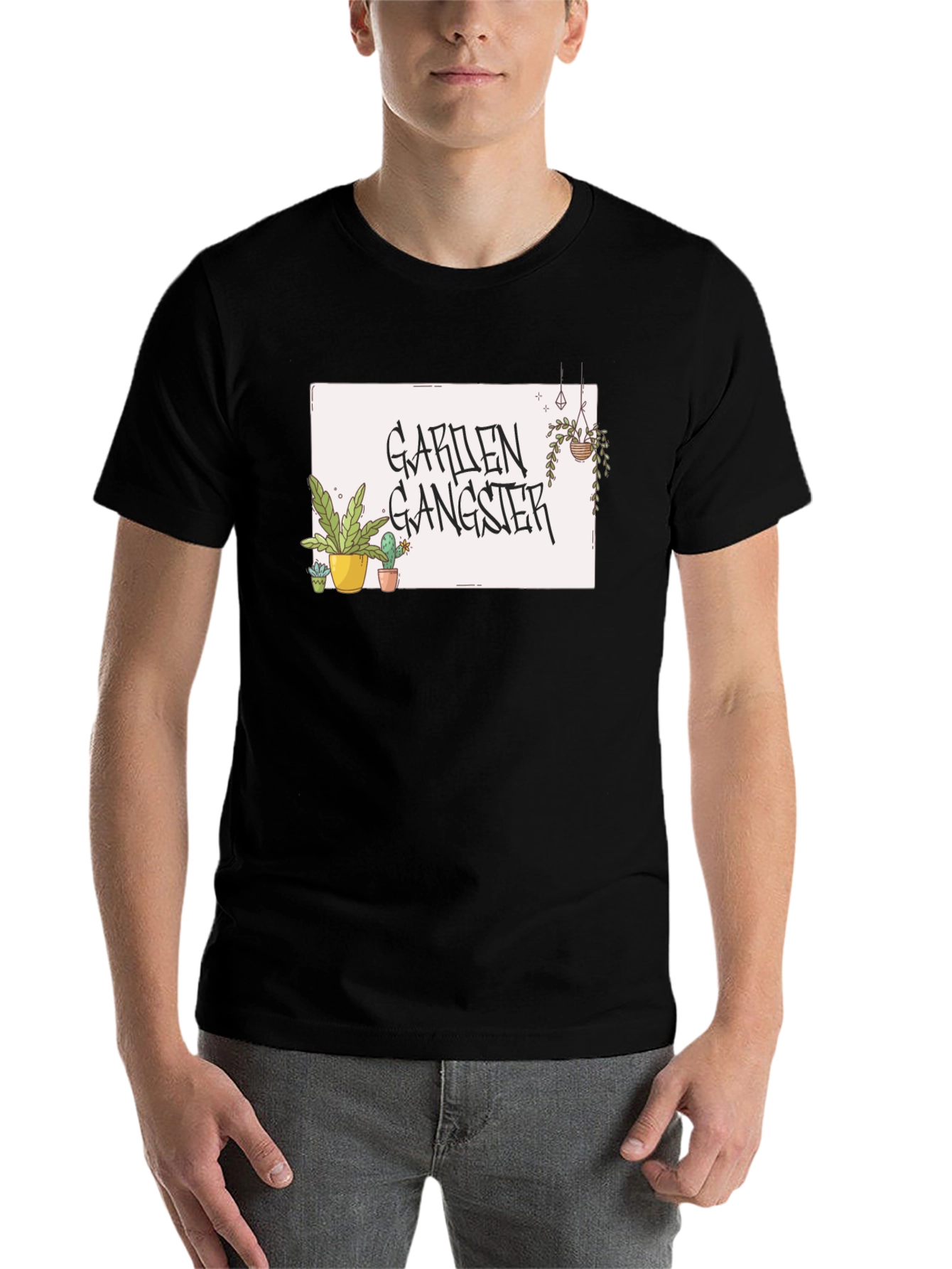 Black Garden Gangster Black T-Shirt view 7