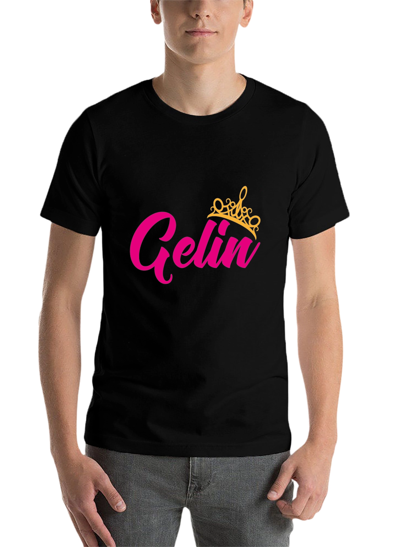 Black Gelin Crown Black T-Shirt view 7