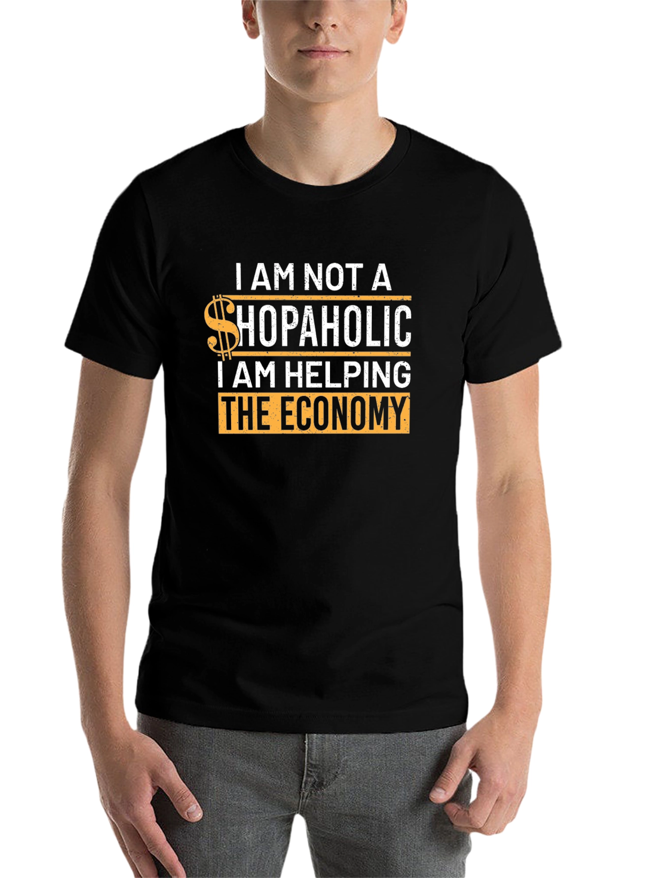 Funny Shopaholic T-Shirt - Helping The Economy Tee - 7