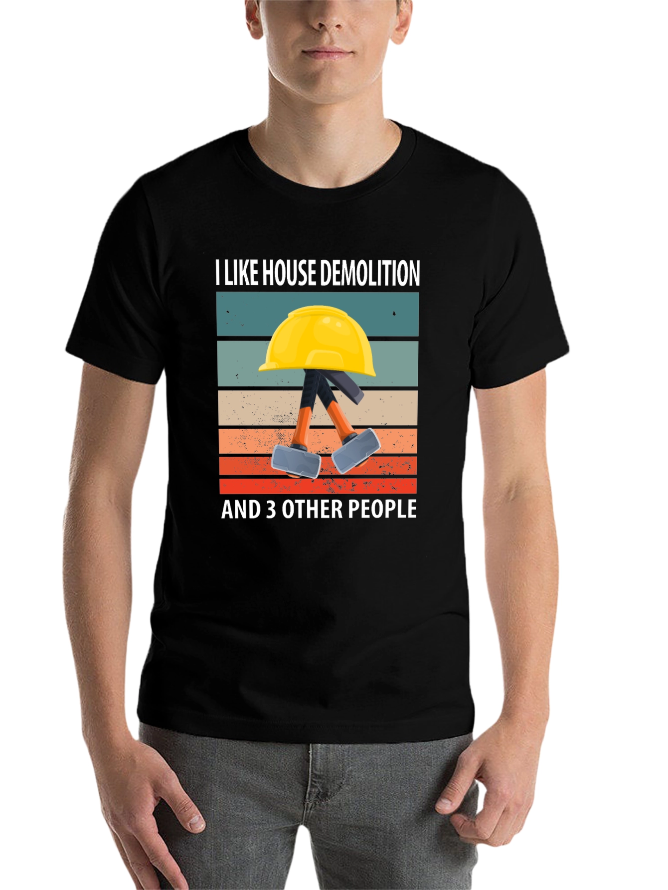 Black House Demolition T-Shirt - Funny Demolition Crew Tee view 7
