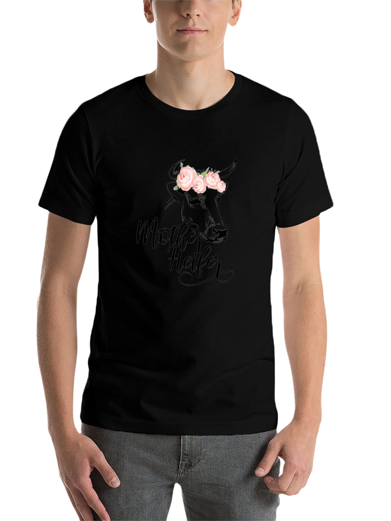 Black Mother Heifer Graphic Tee - Black view 7