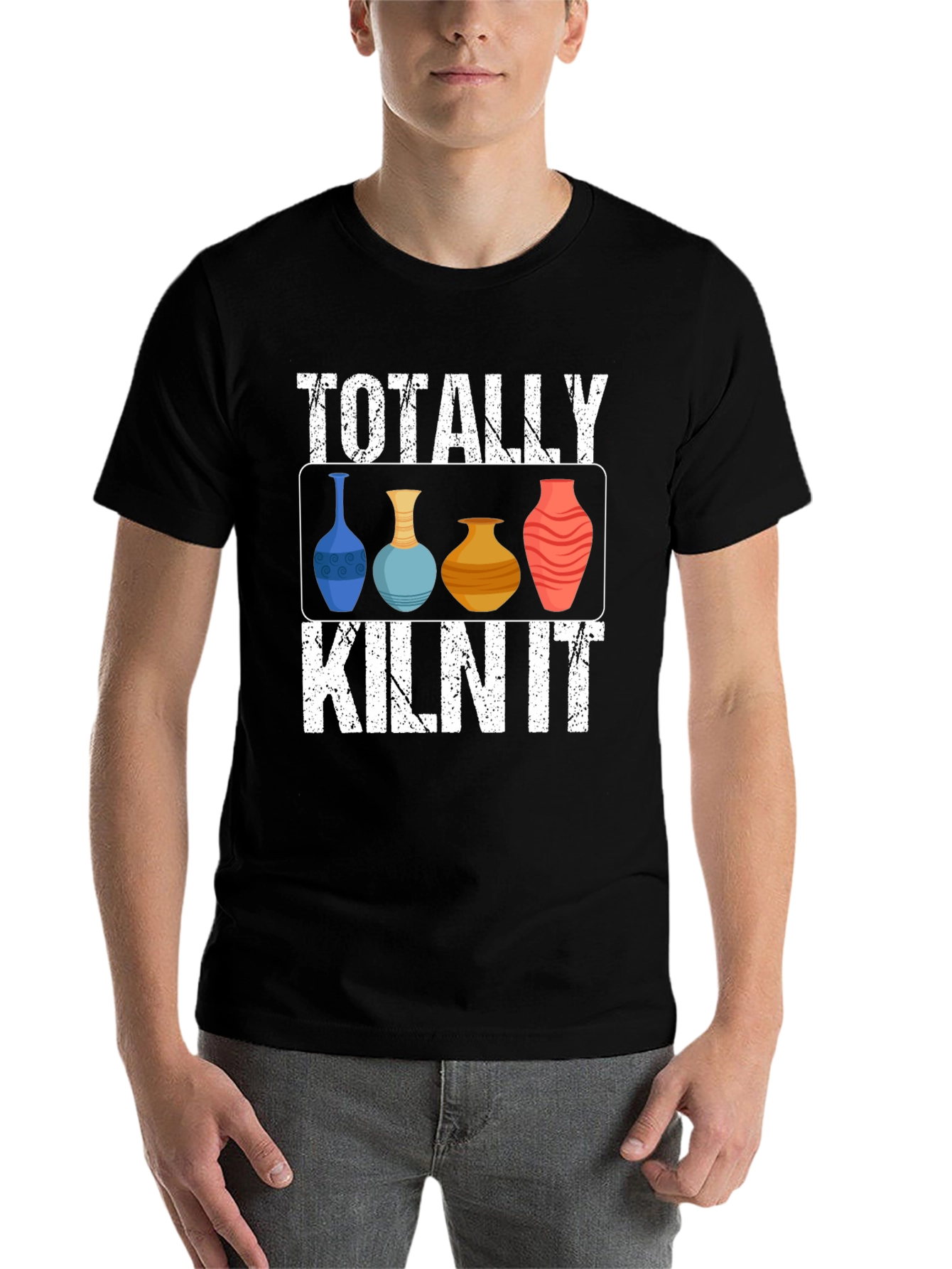Black Totally Kiln It Pottery T-Shirt view 7