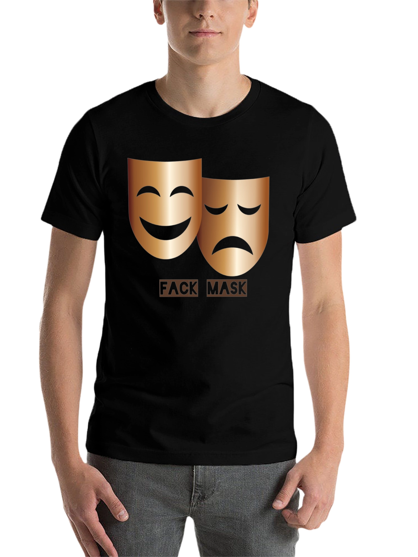 Comedy Tragedy Masks T-Shirt - Theatrical Graphic Tee - 7