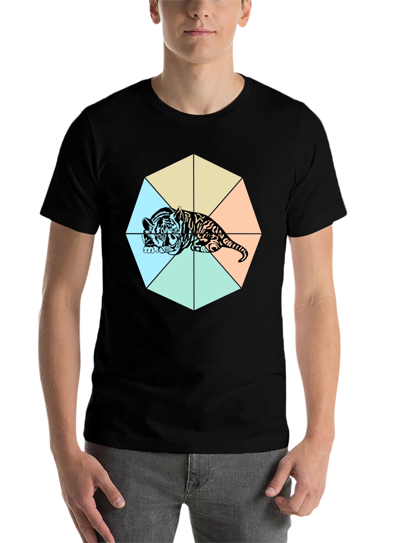 Black Tiger Graphic T-Shirt - Bold Design view 7