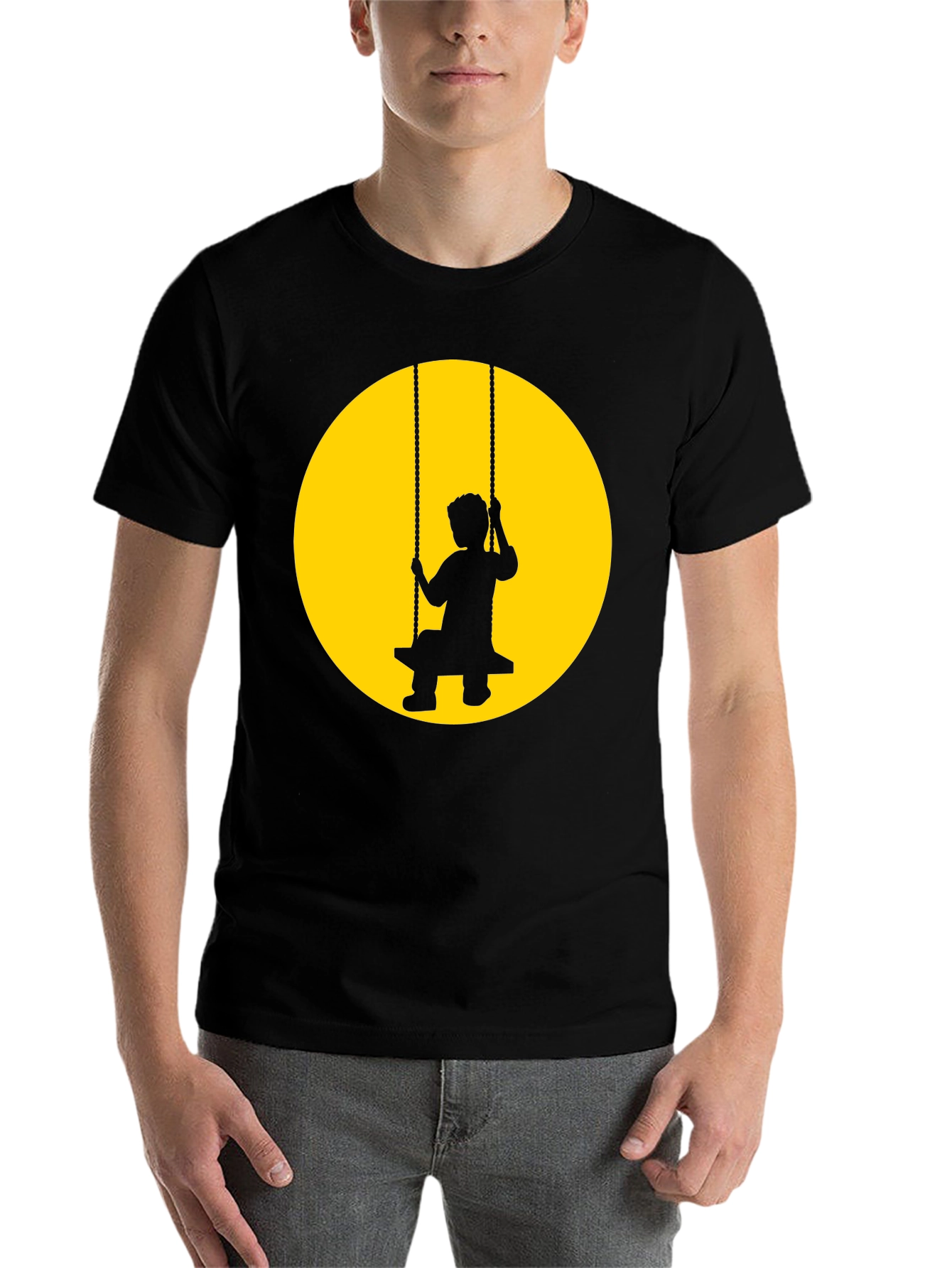 Black Silhouette Swing T-Shirt - Black view 7