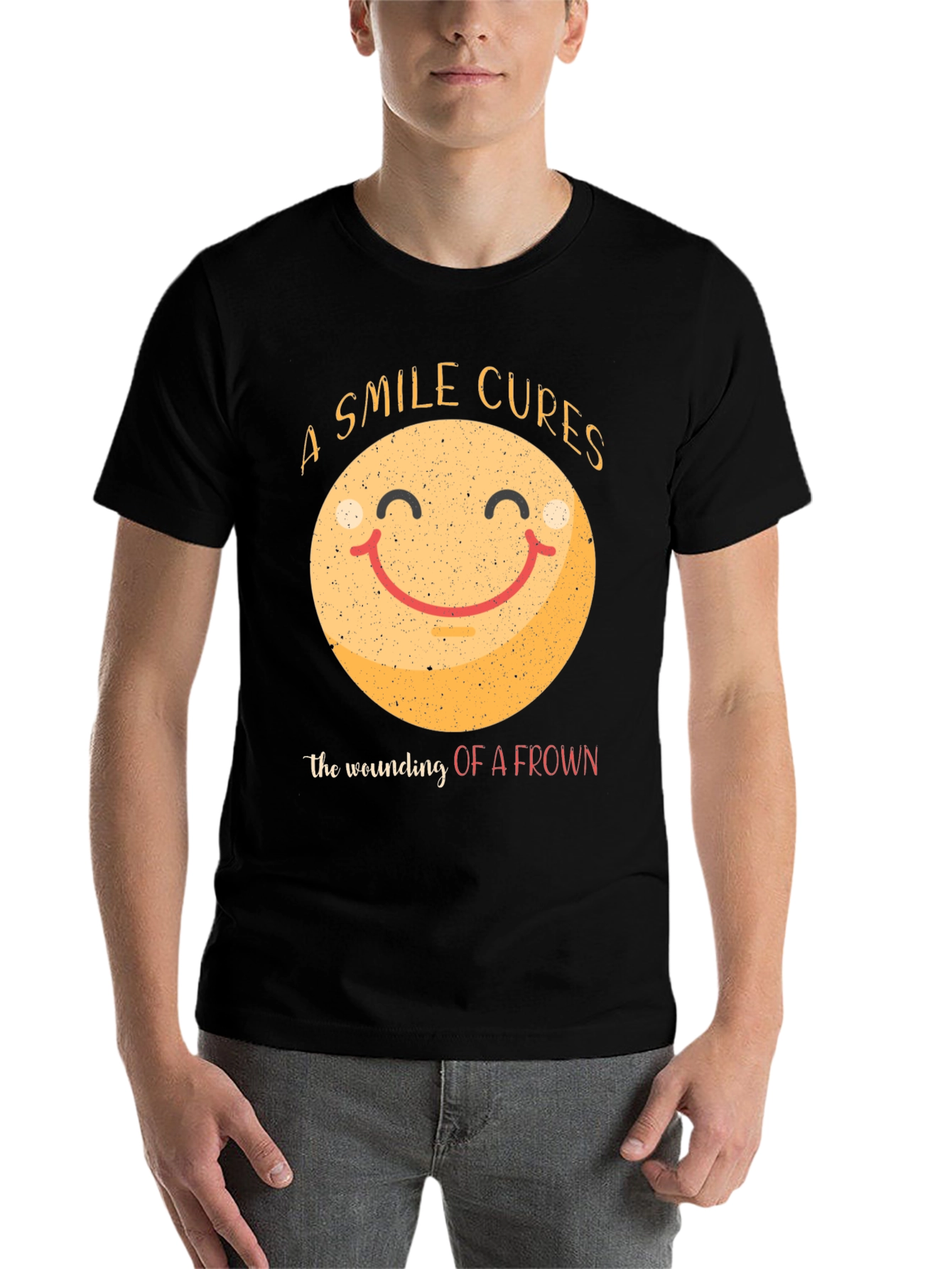 Black Smile Cures Graphic T-Shirt - Black view 7
