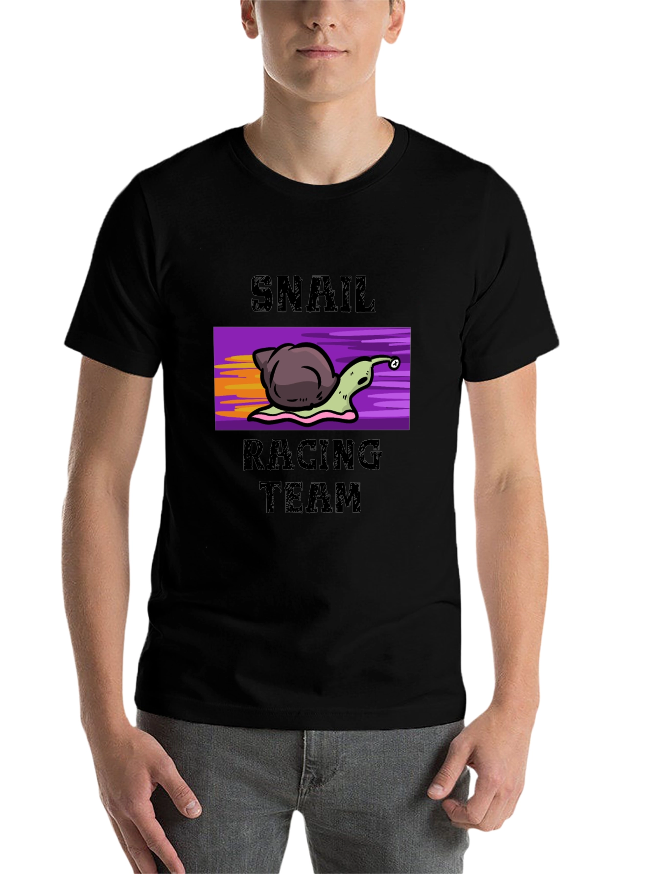 Black Snail Racing Team Graphic T-Shirt view 7