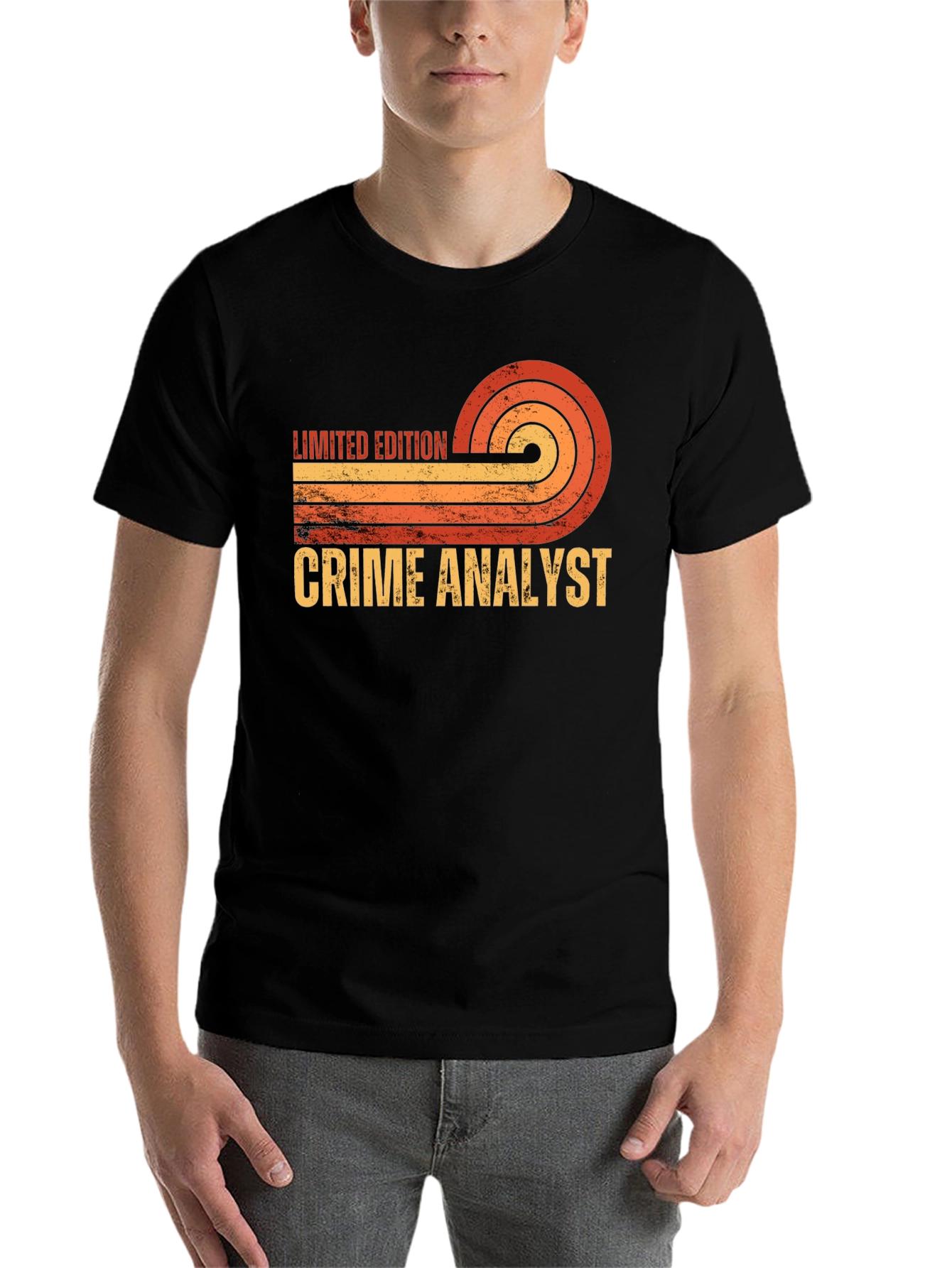 Black Limited Edition Crime Analyst Graphic T-Shirt view 7