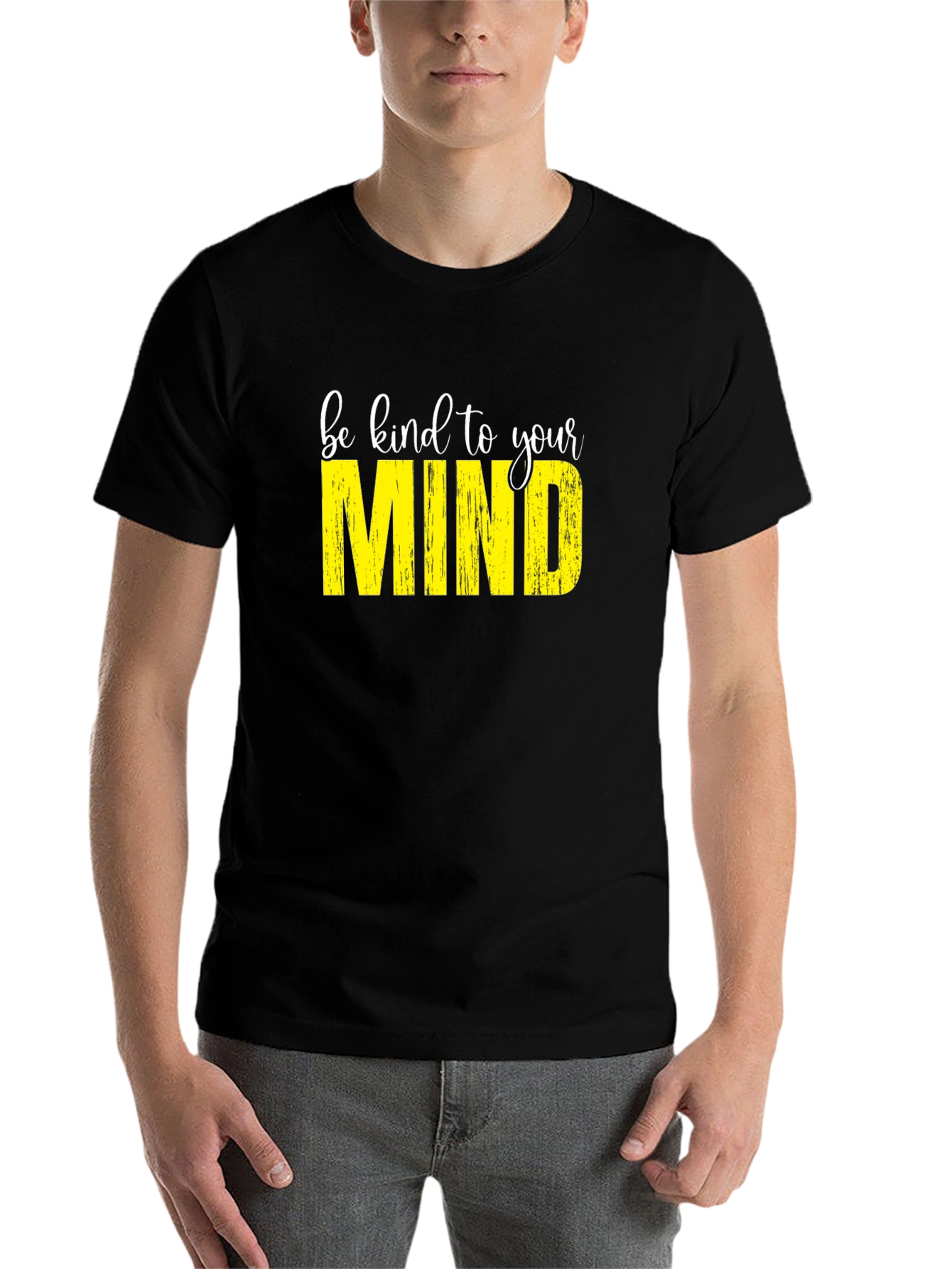 Black Be Kind To Your Mind T-Shirt view 7