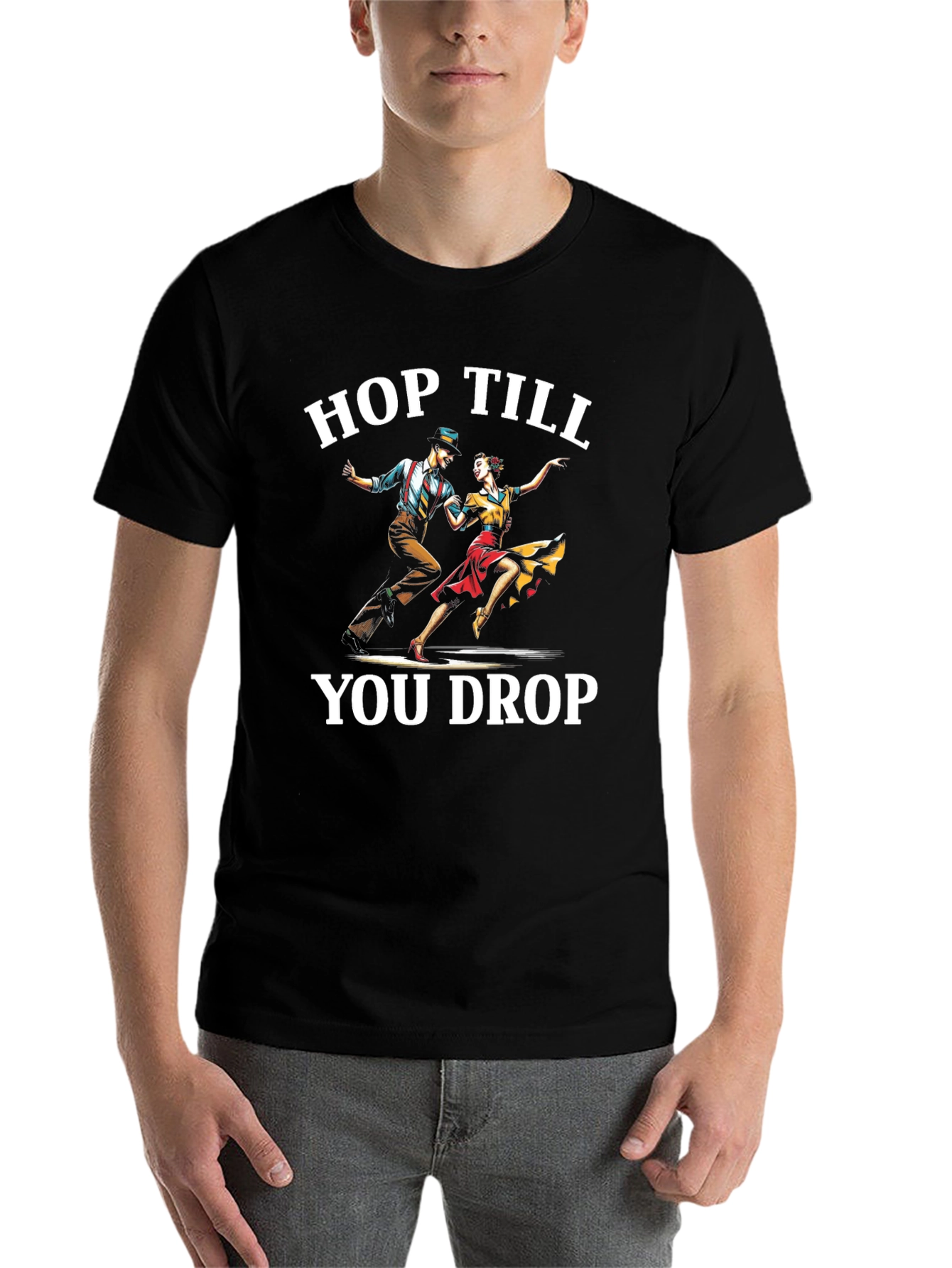Black Hop Till You Drop T-Shirt view 7