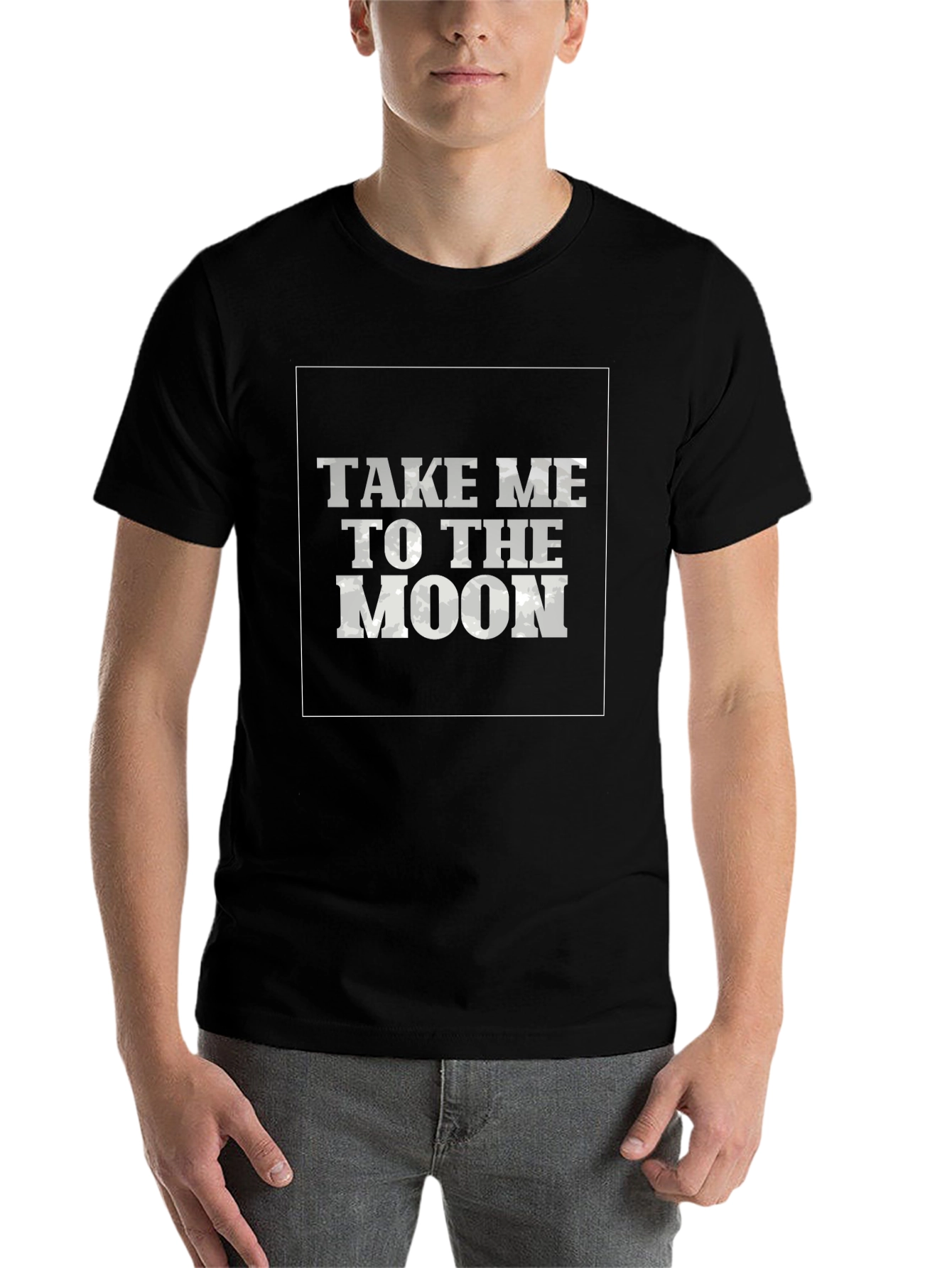 Black Take Me To The Moon Black T-Shirt view 7