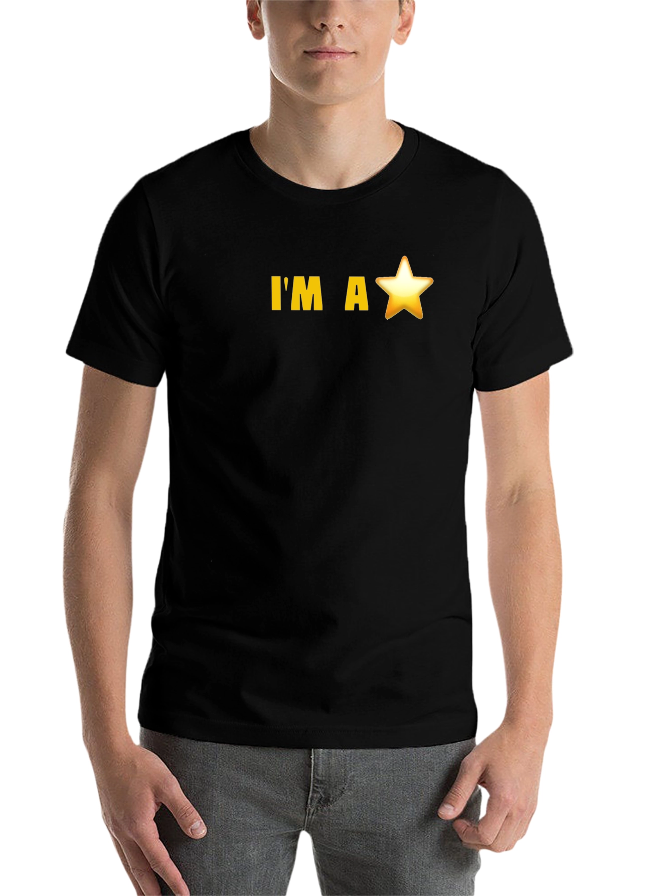 Black I'm a Star Black Tee view 7