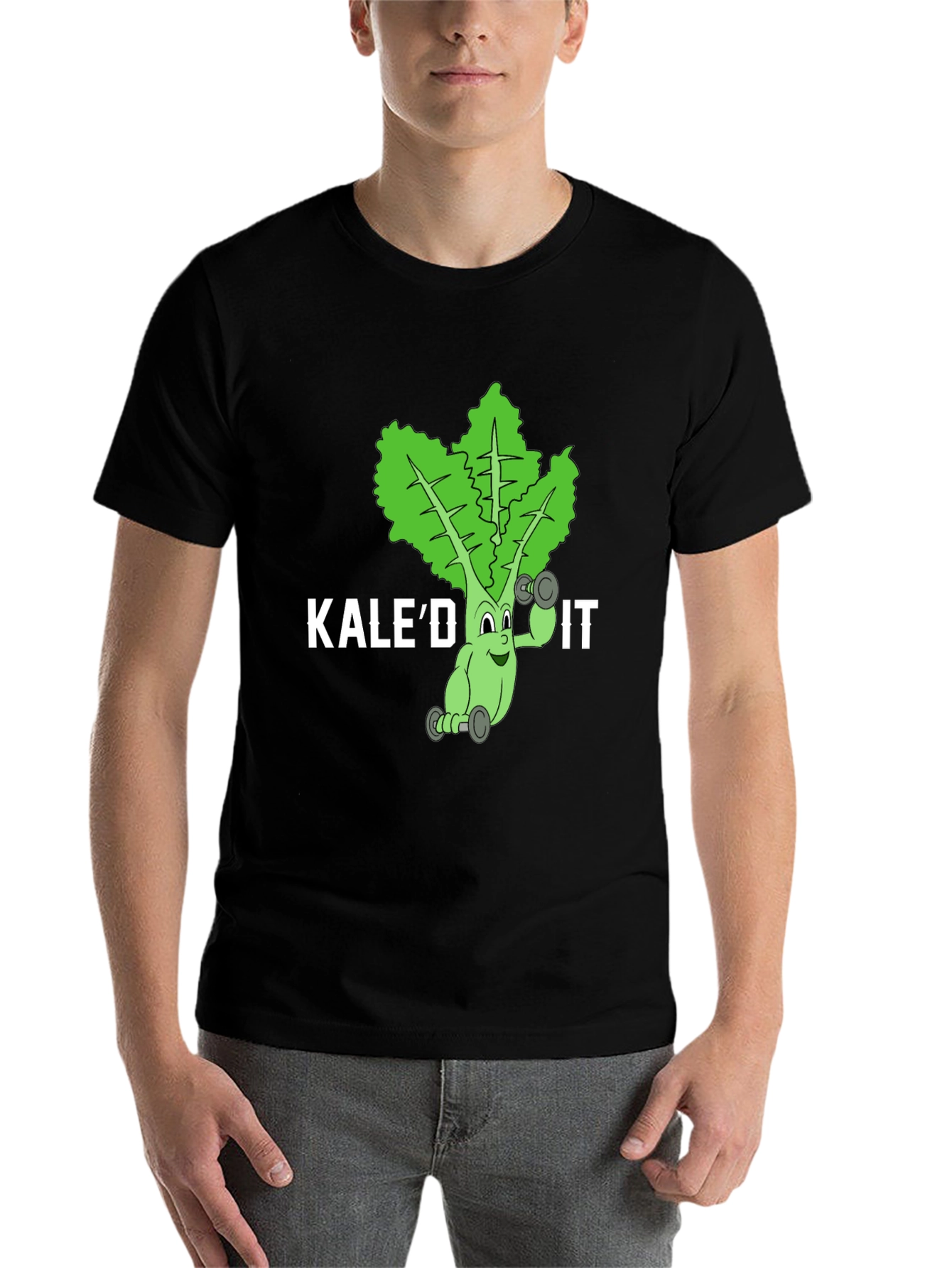Black Kale'd It! Funny Workout T-Shirt  view 7