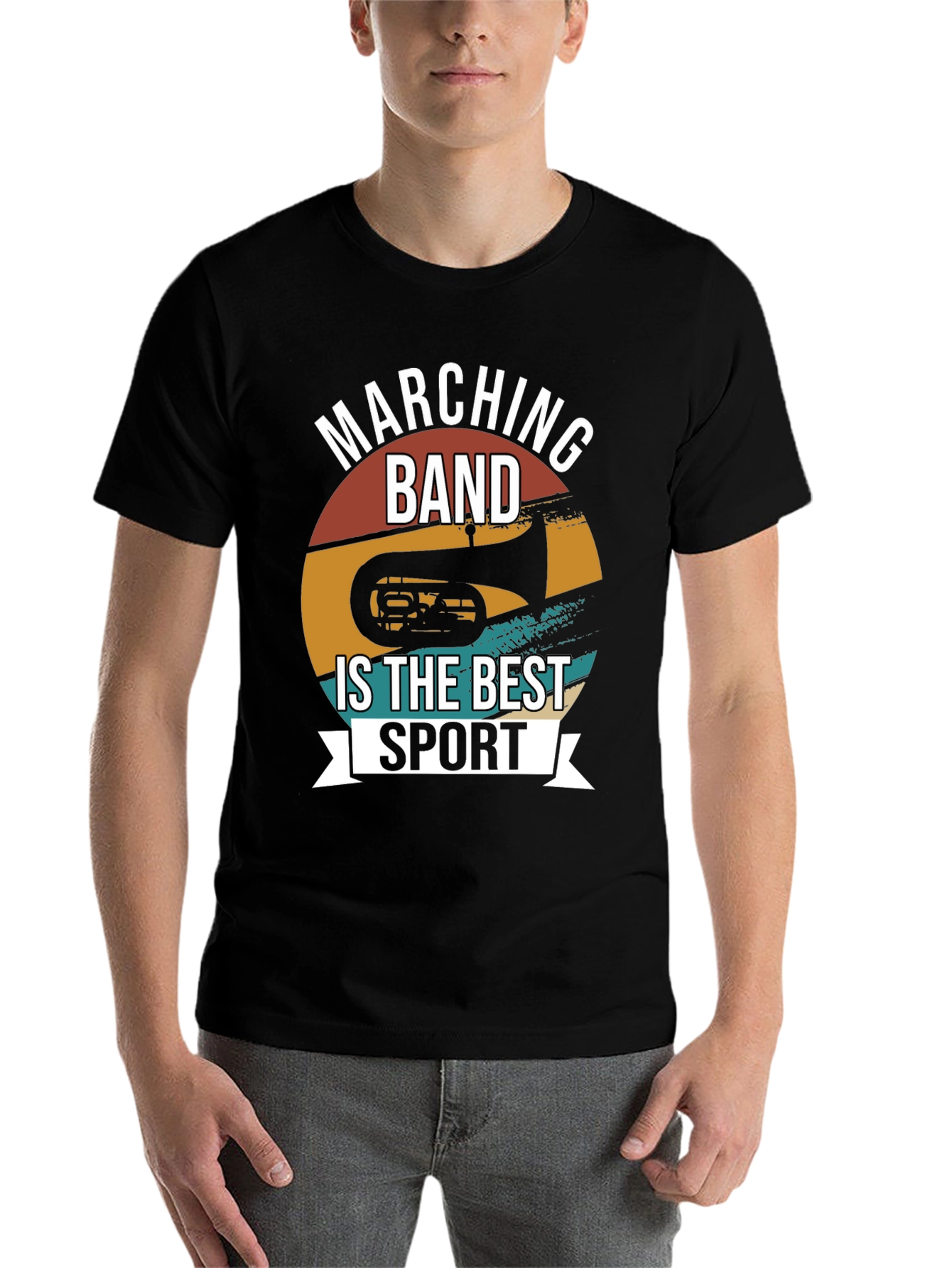 Black Marching Band Best Sport T-Shirt view 7