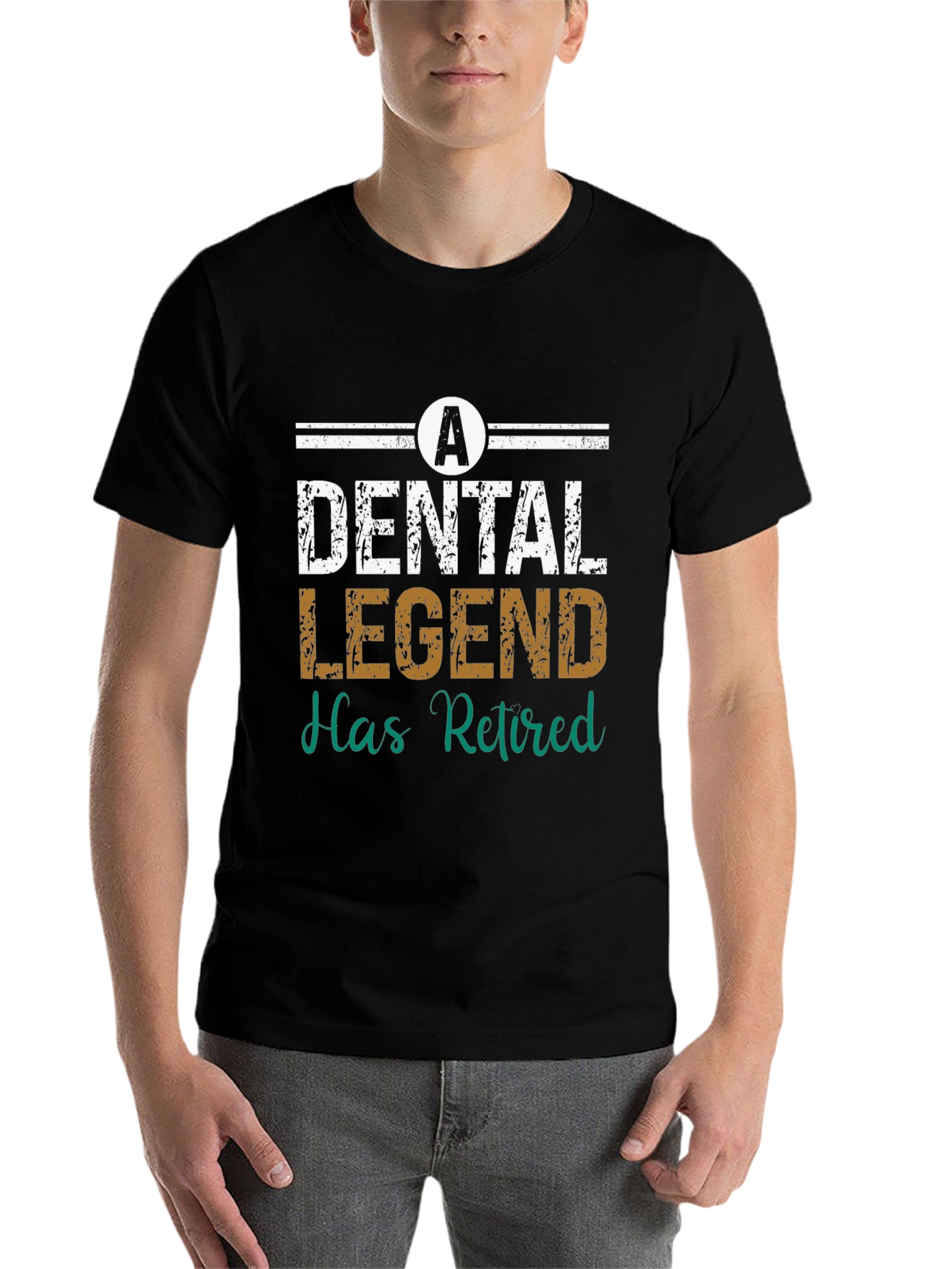 Black Dental Legend Retired T-Shirt view 7