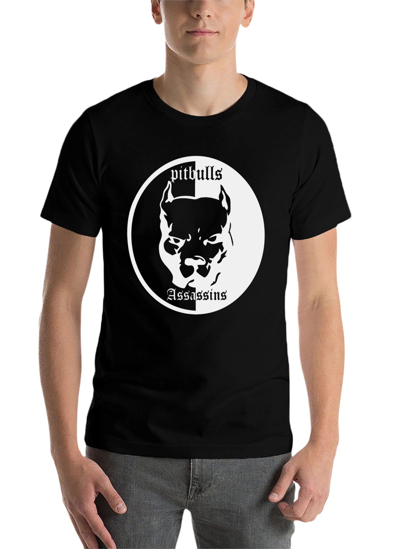 Black Pitbull Assassins Graphic Tee - Cool & Edgy view 7