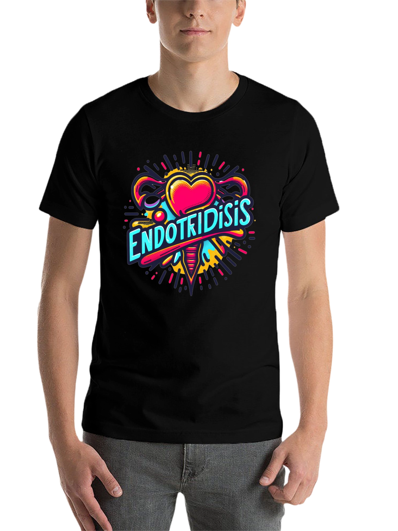 Endometriosis Awareness Black T-Shirt - 7
