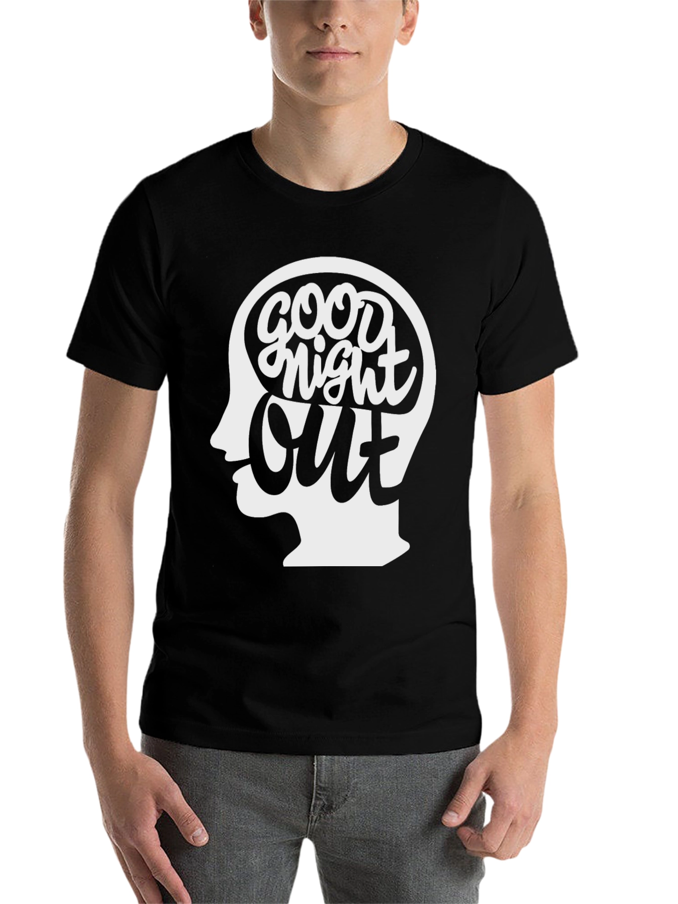 Black Good Night Out Graphic Tee view 7