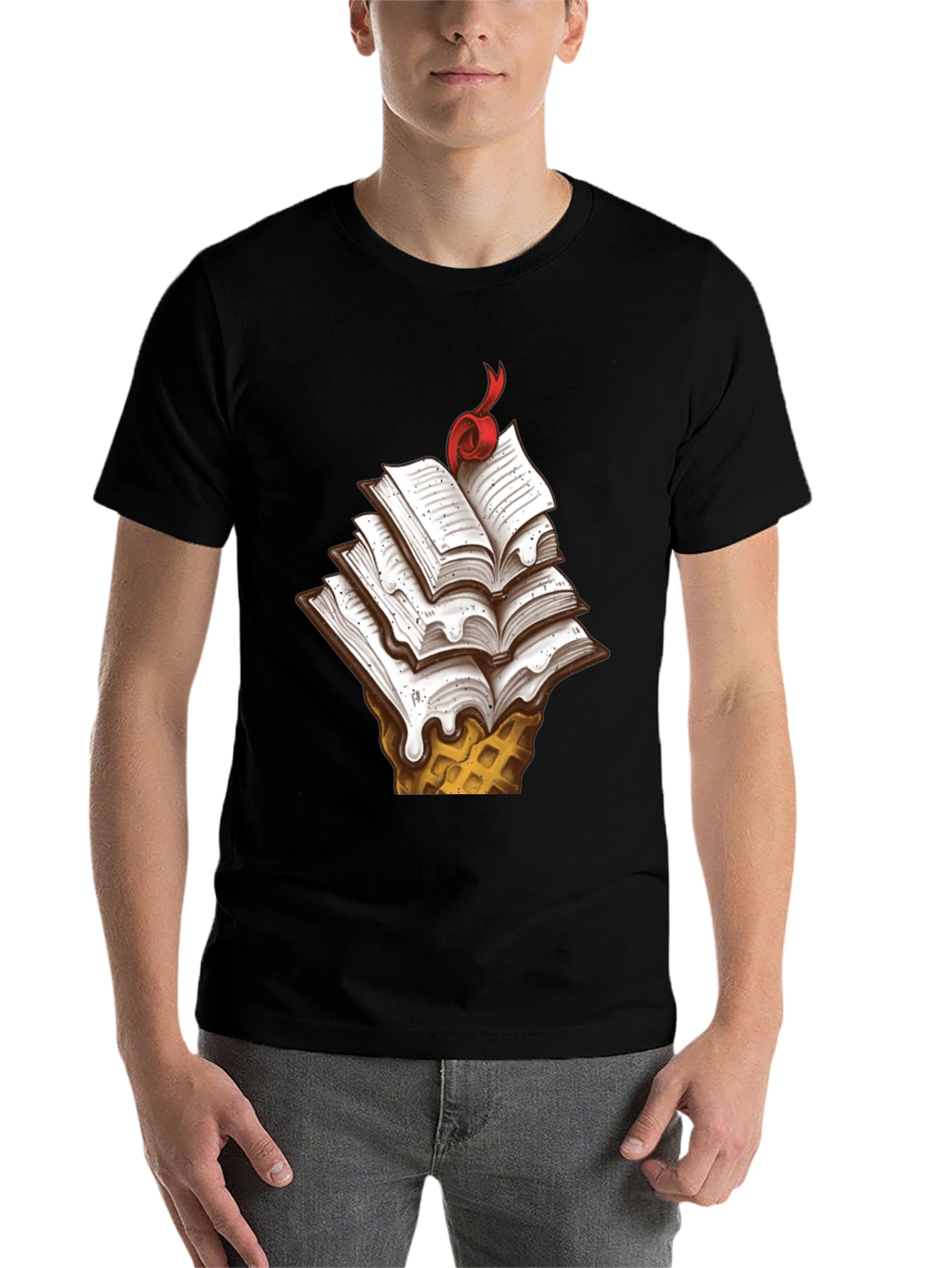 Black Book Ice Cream Cone Graphic Tee view 7