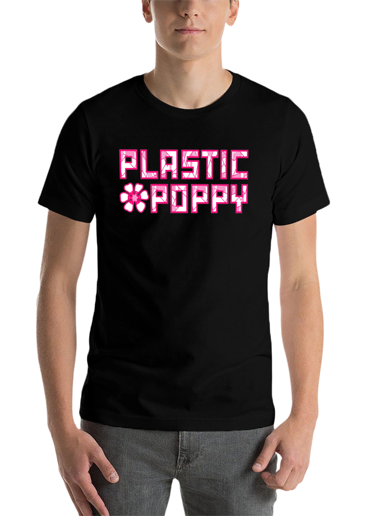 Black Plastic Poppy Graphic T-Shirt view 7