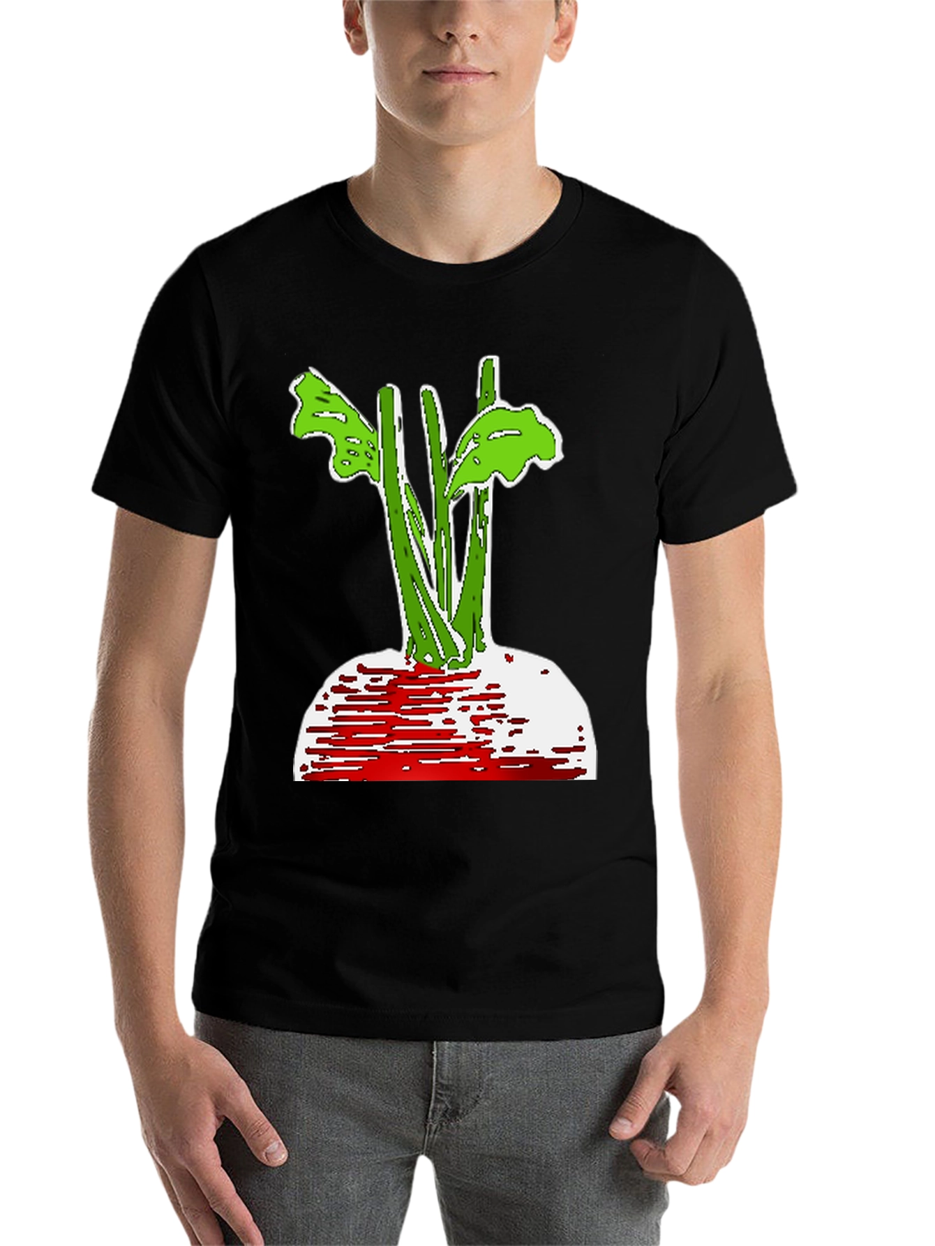 Black Beet Plant Graphic T-Shirt - Nature Lover Tee view 7