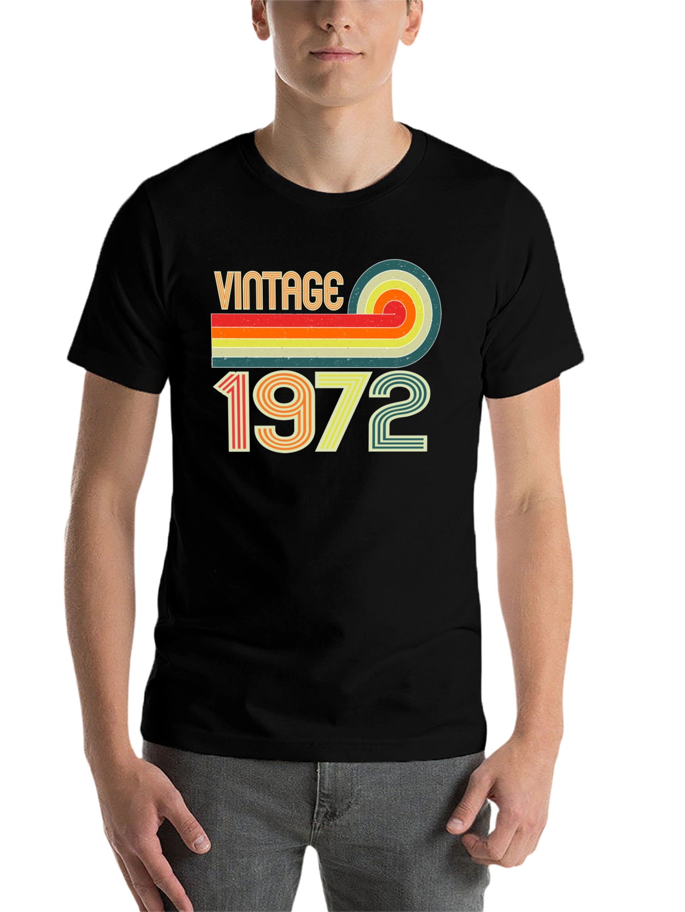 Black Vintage 1972 Graphic Tee view 7