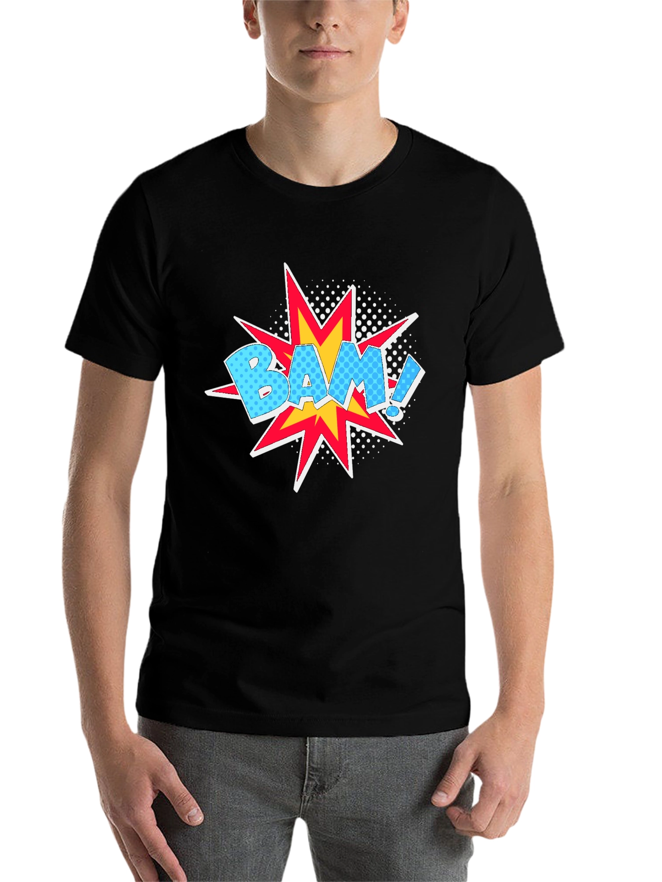 Black Bam! Graphic Print T-Shirt view 7